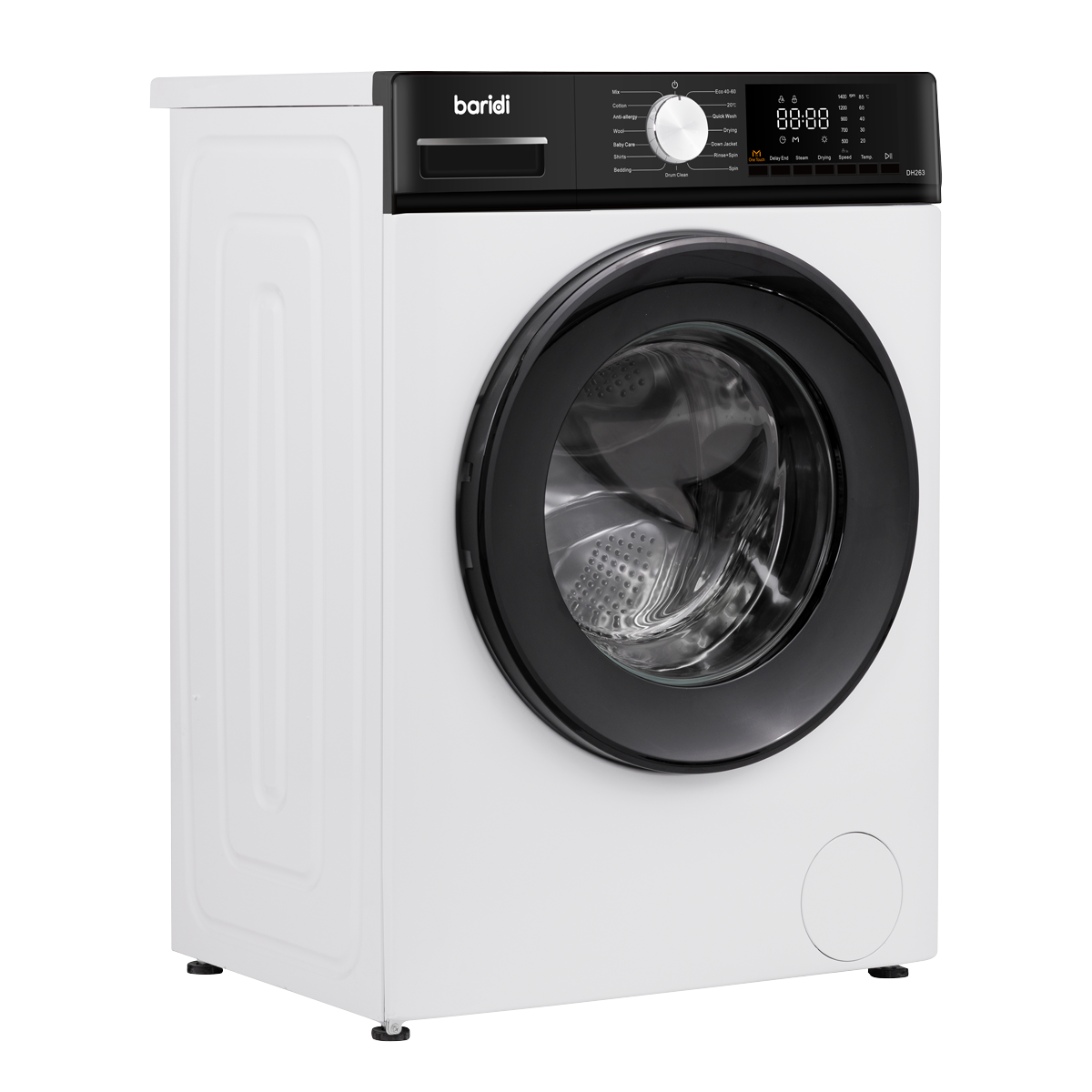 Baridi 8/5kg Washer Dryer, Front Loading, 1400rpm, White