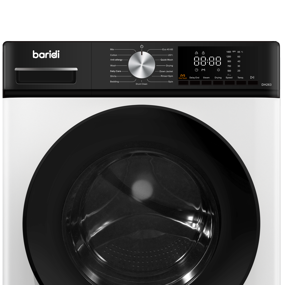 Baridi 8/5kg Washer Dryer, Front Loading, 1400rpm, White
