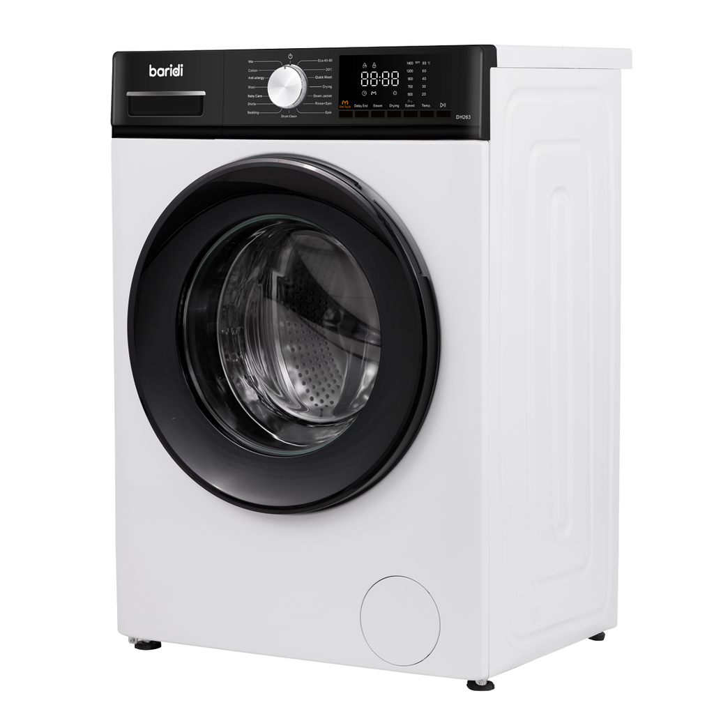 Baridi 8/5kg Washer Dryer, Front Loading, 1400rpm, White