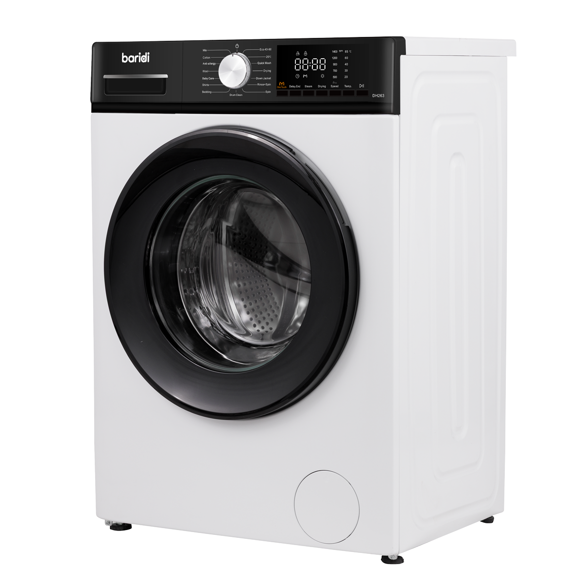 Baridi 8/5kg Washer Dryer, Front Loading, 1400rpm, White