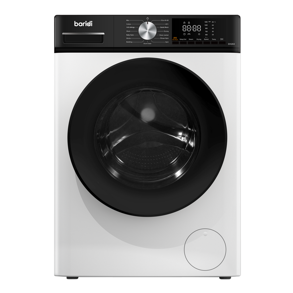 Baridi 8/5kg Washer Dryer, Front Loading, 1400rpm, White