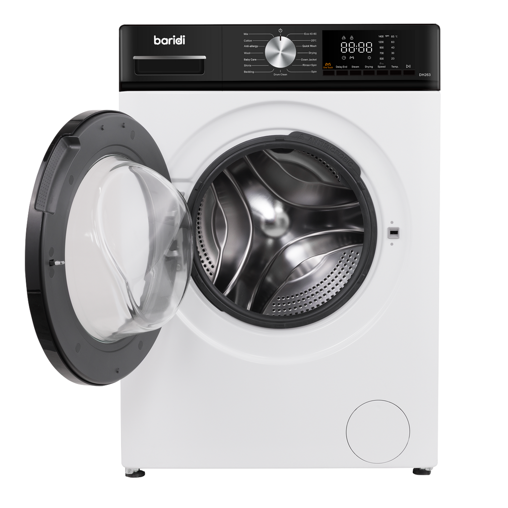 Baridi 8/5kg Washer Dryer, Front Loading, 1400rpm, White