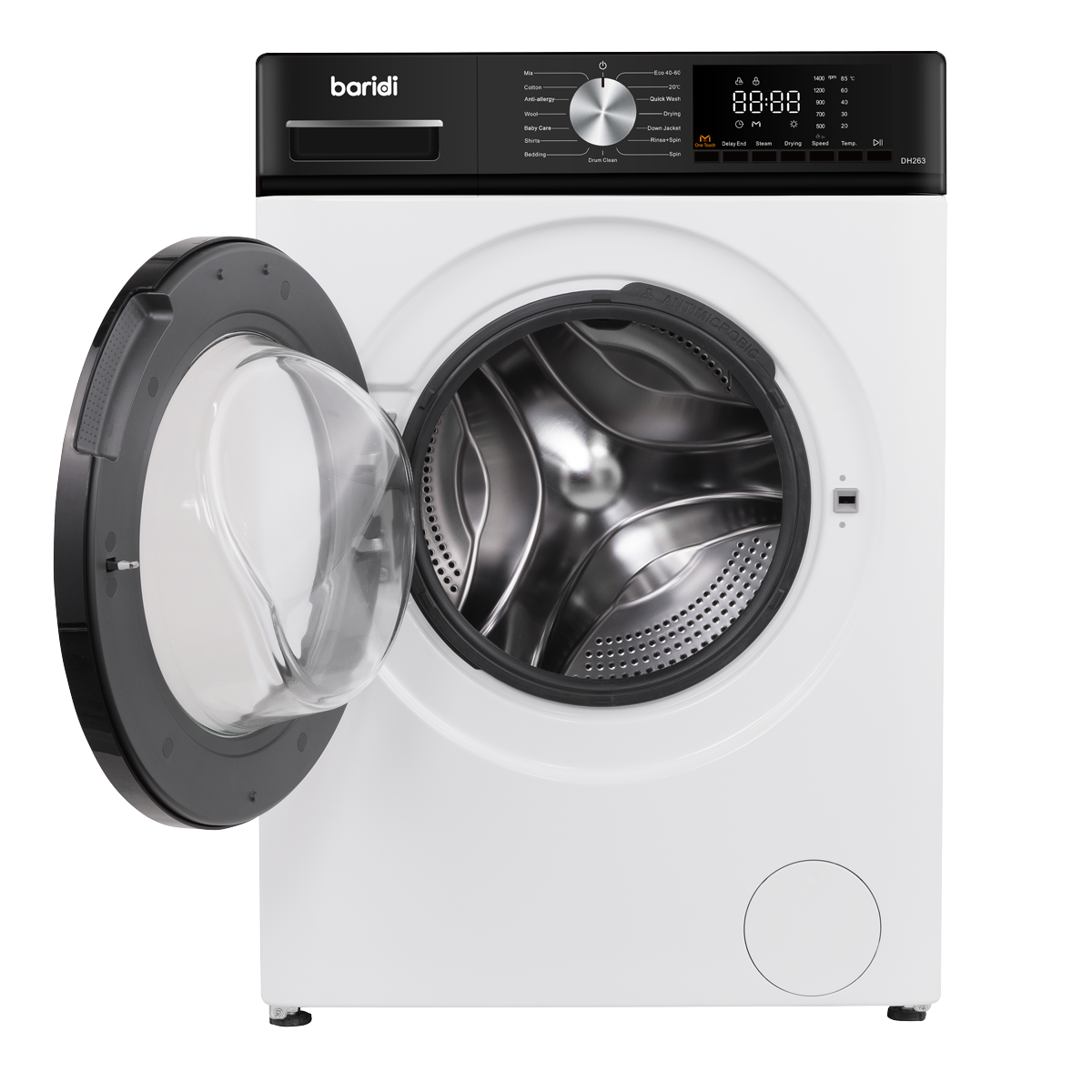 Baridi 8/5kg Washer Dryer, Front Loading, 1400rpm, White
