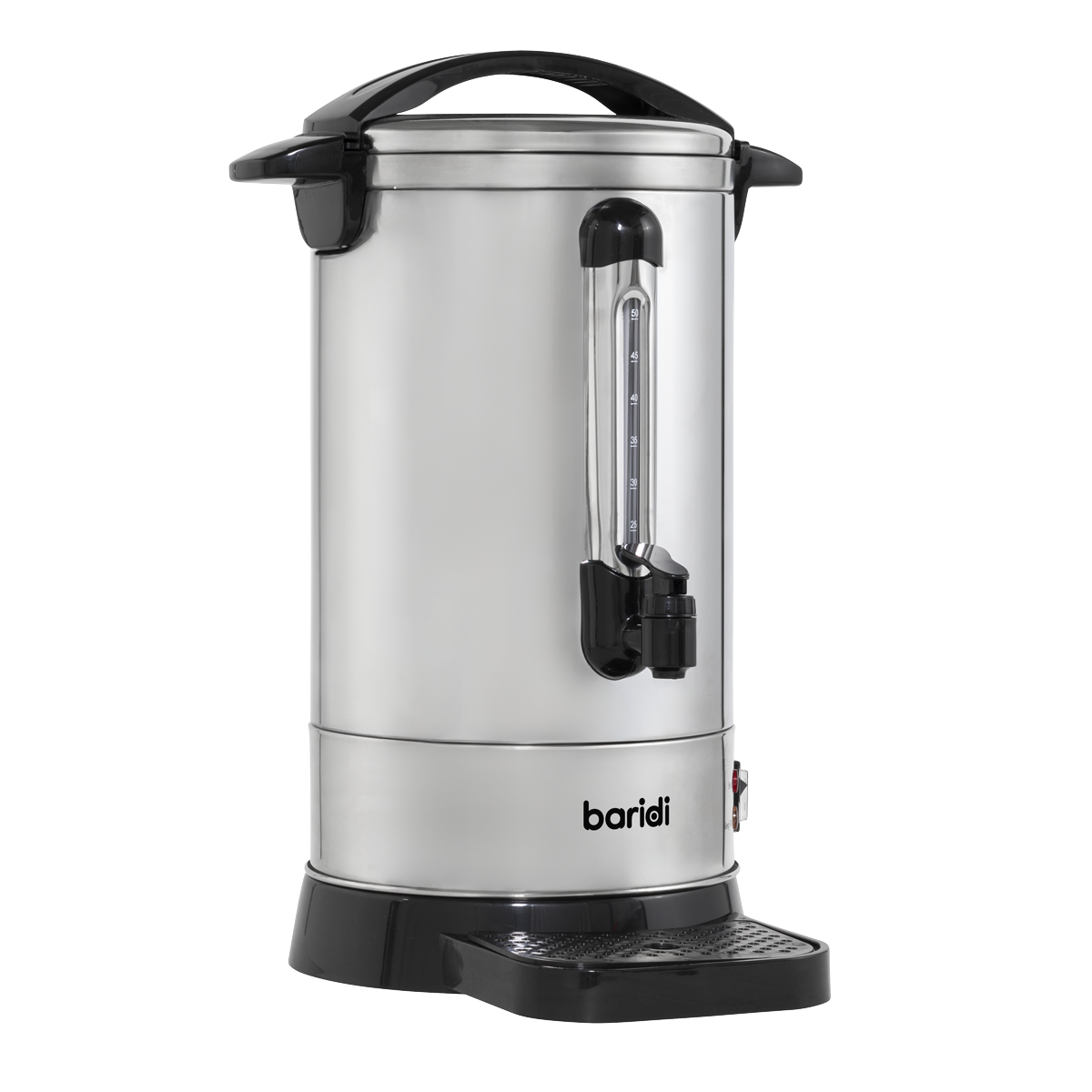 Baridi Hot Water Boiler/Tea Urn 10L Capacity, Stainless Steel