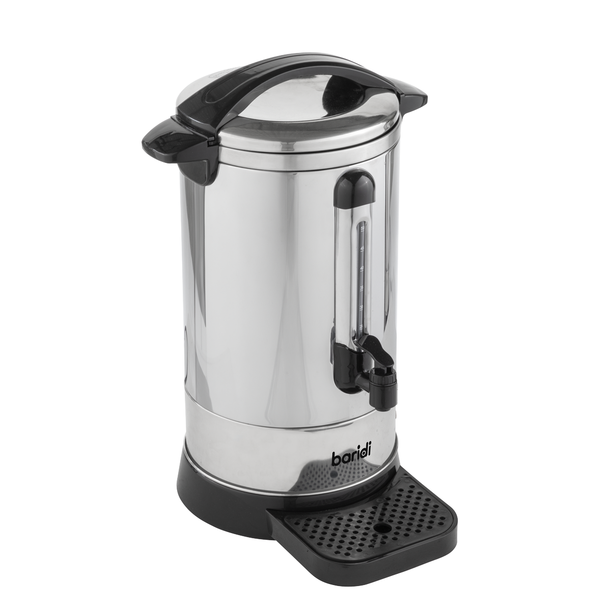Baridi Hot Water Boiler/Tea Urn, 10L Capacity, Stainless Steel (DH269)