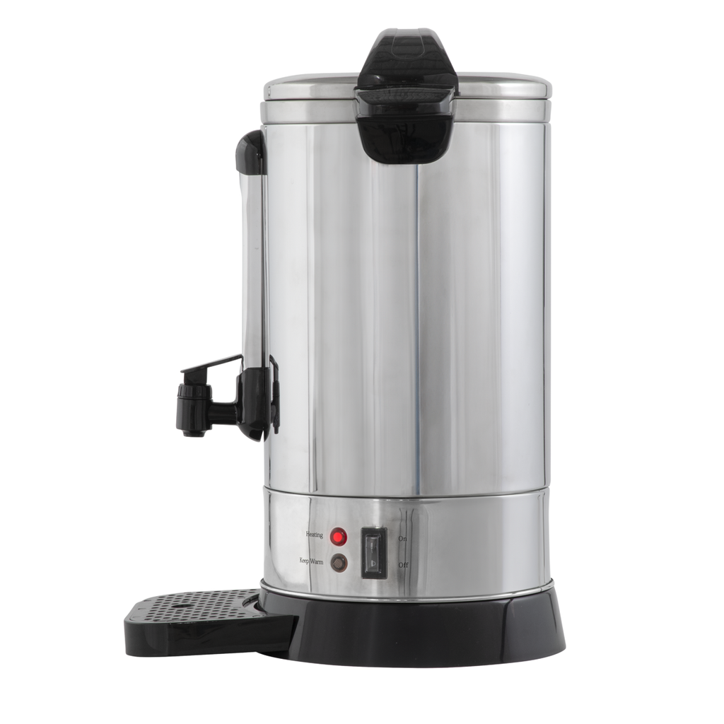 Baridi Hot Water Boiler/Tea Urn, 10L Capacity, Stainless Steel (DH269)