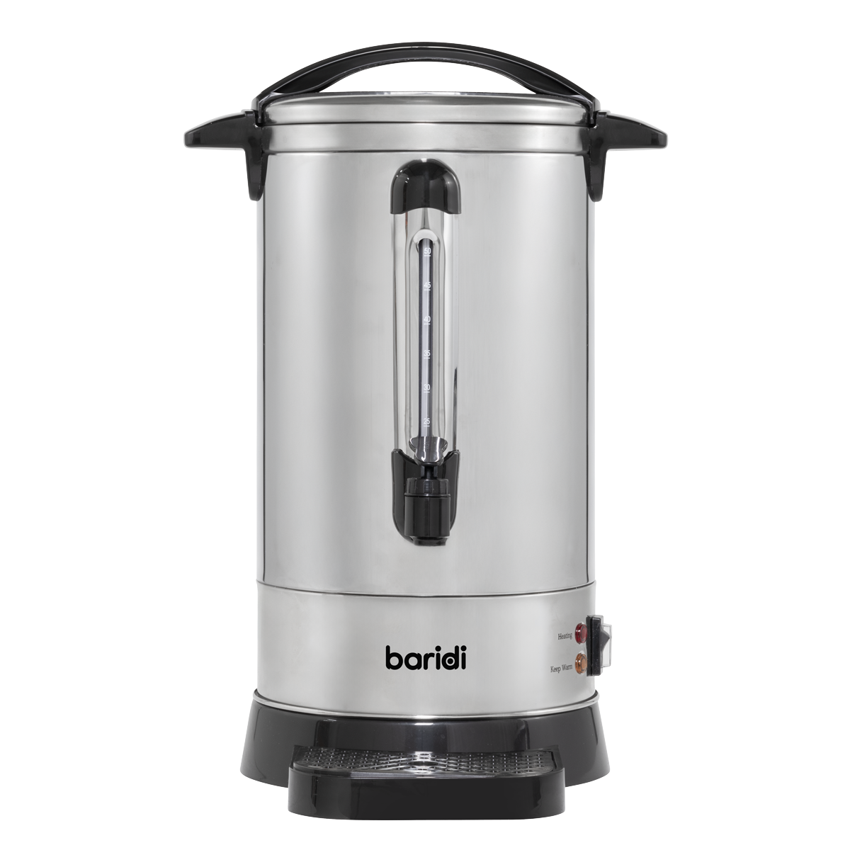 Baridi Hot Water Boiler/Tea Urn, 10L Capacity, Stainless Steel (DH269)