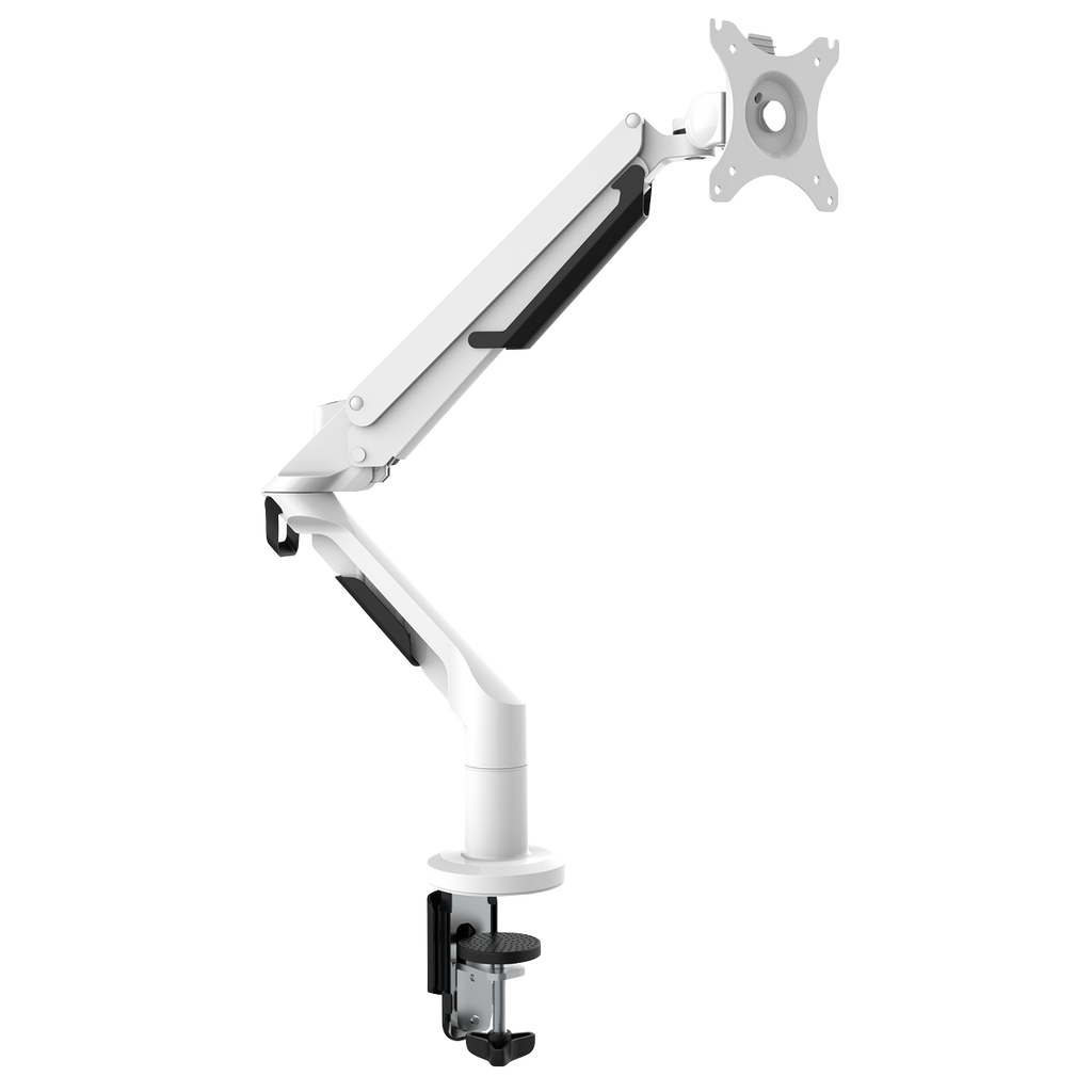 Dellonda Single Monitor Adjustable Arm with 360° Rotation, White (DH26) (Factory Refurbished A)