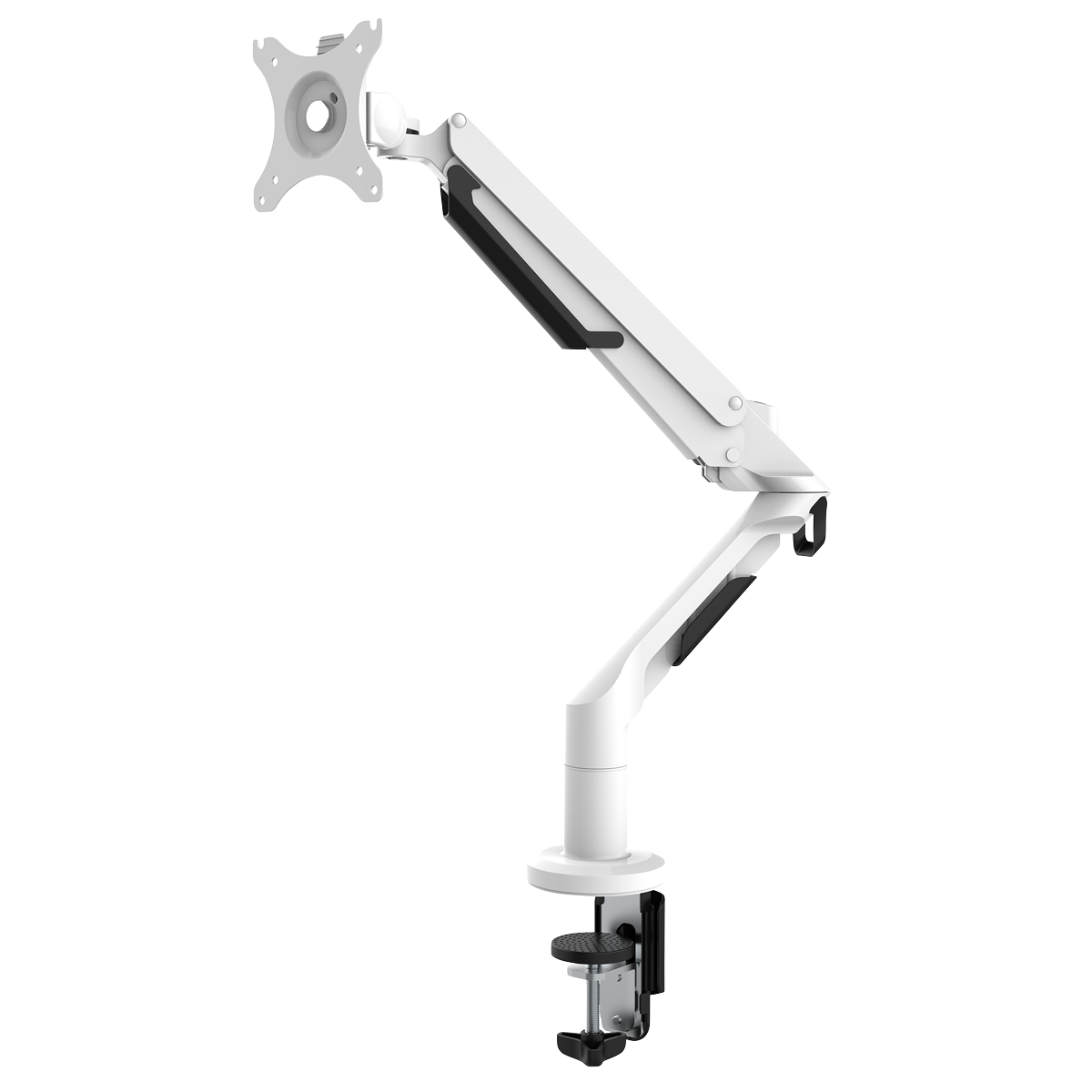 Dellonda Single Monitor Adjustable Arm with 360° Rotation, White (DH26) (Factory Refurbished A)