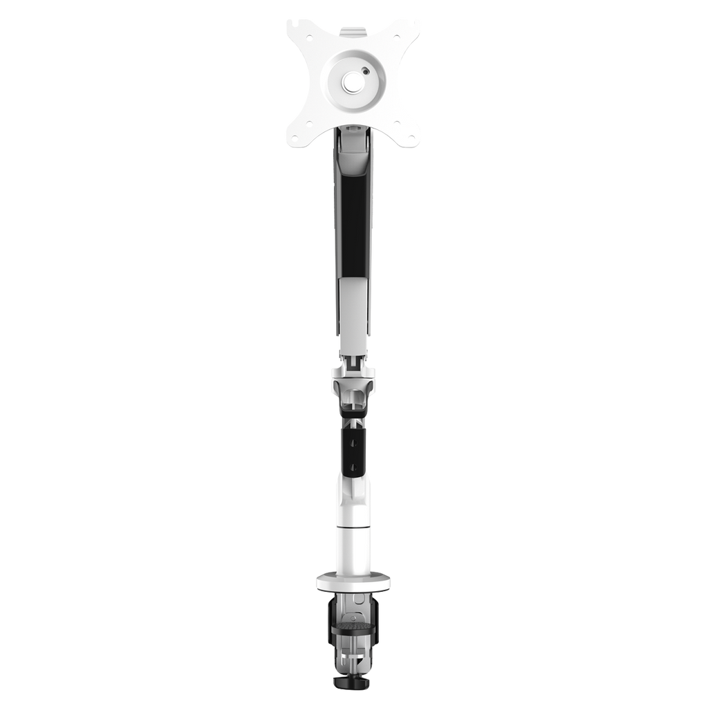 Dellonda Single Monitor Adjustable Arm with 360° Rotation, White (DH26) (Factory Refurbished A)