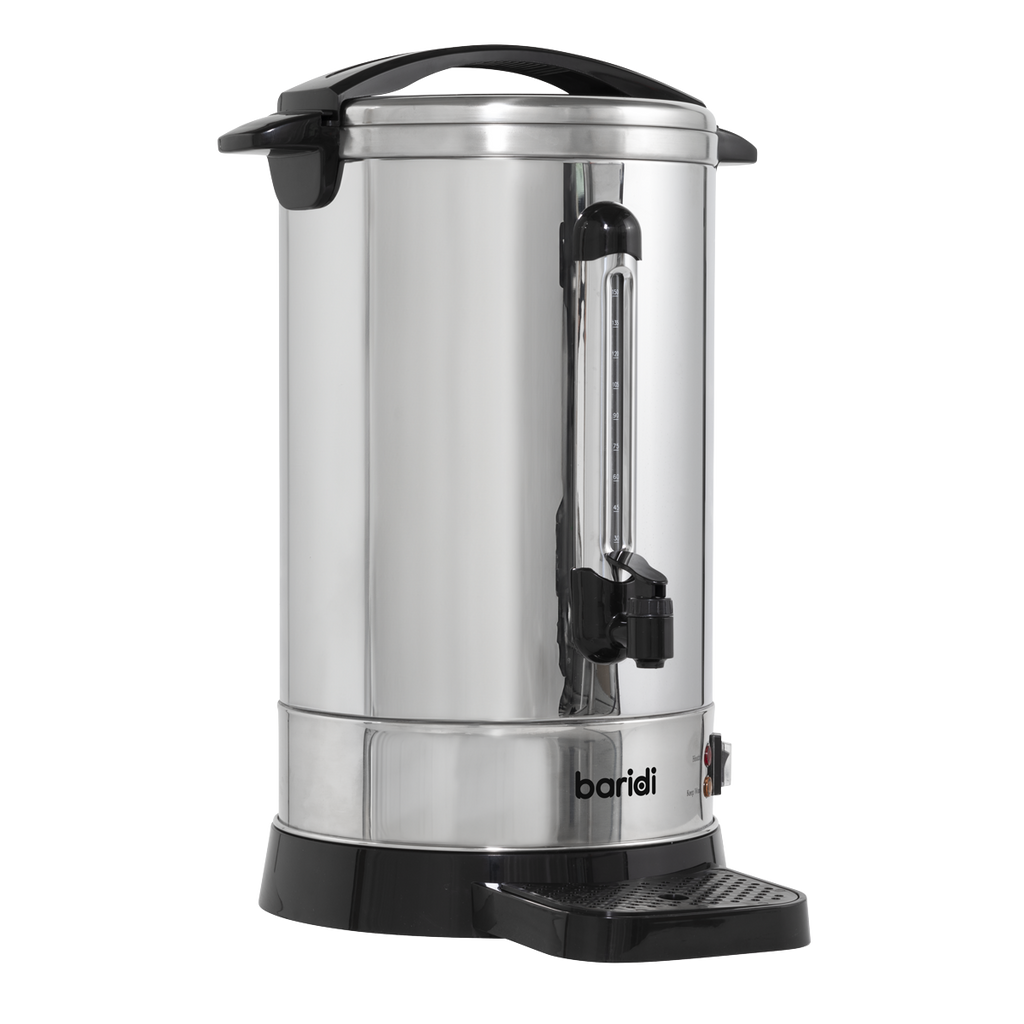 Baridi Hot Water Boiler/Tea Urn, 20L Capacity, Stainless Steel (DH270) (Factory Refurbished A)