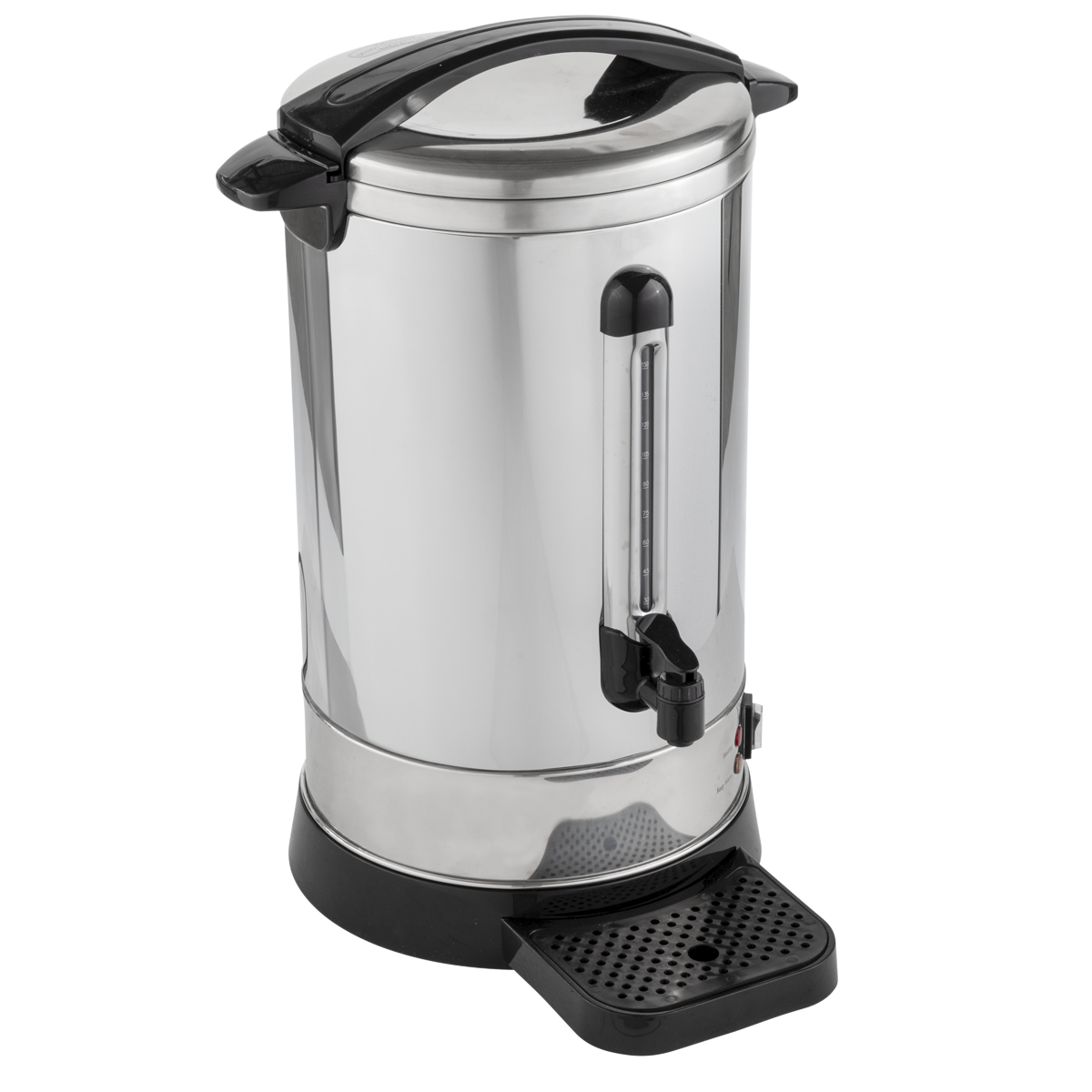 Baridi Hot Water Boiler/Tea Urn, 20L Capacity, Stainless Steel (DH270) (Factory Refurbished A)