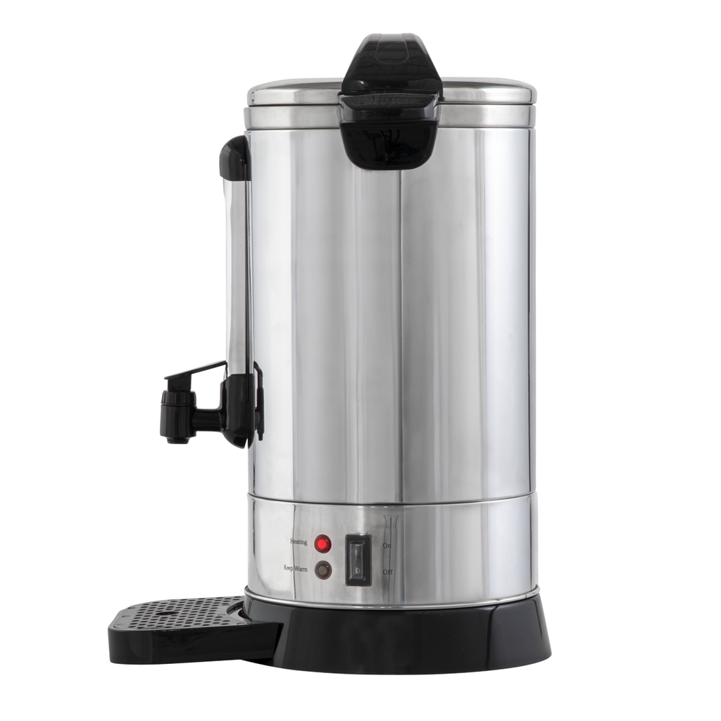 Baridi Hot Water Boiler/Tea Urn, 20L Capacity, Stainless Steel (DH270) (Factory Refurbished A)