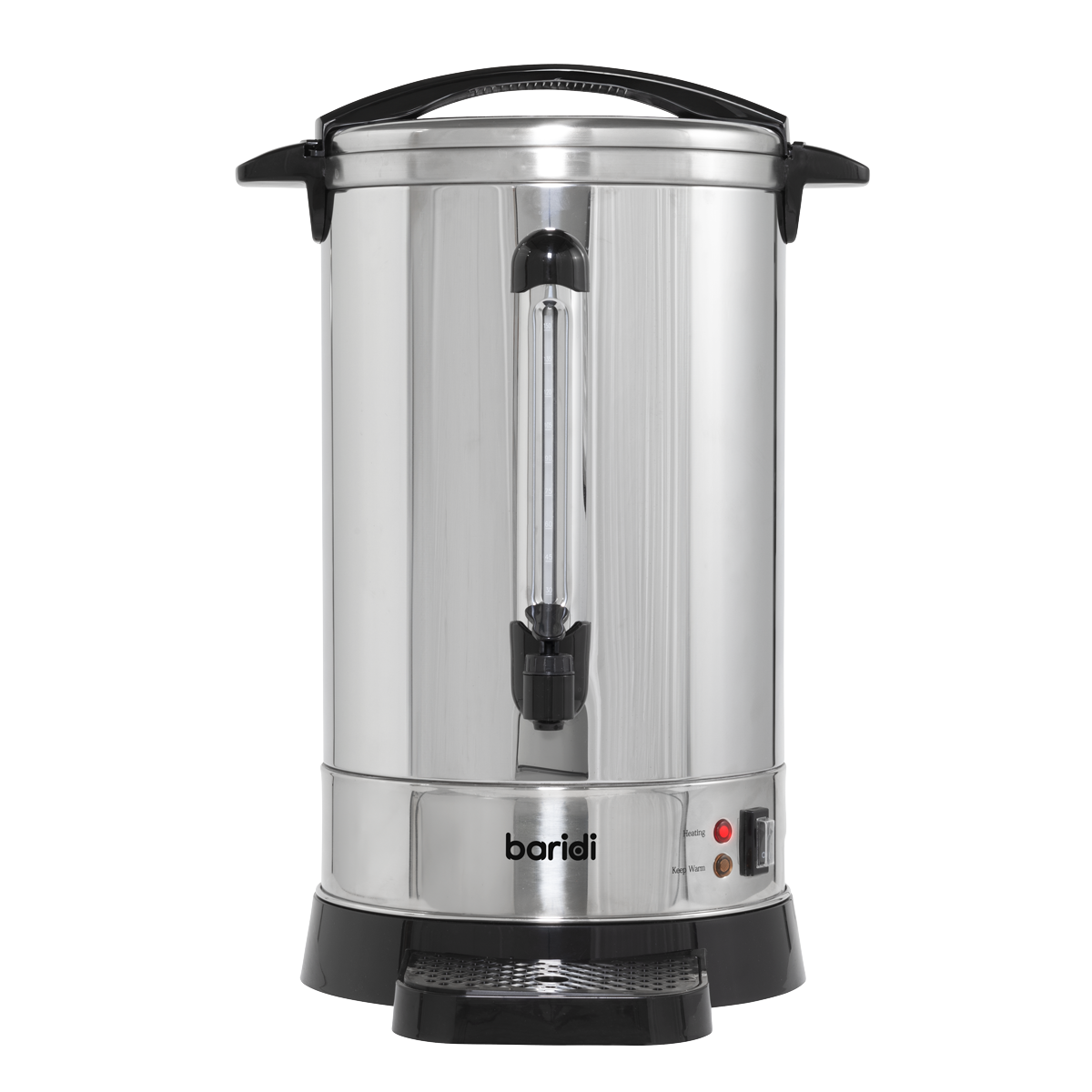 Baridi Hot Water Boiler/Tea Urn, 20L Capacity, Stainless Steel (DH270) (Factory Refurbished A)