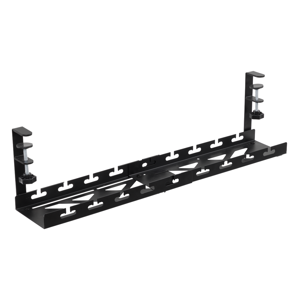Dellonda Extendable Cable Management Tray 435/730 x 130 x 190 - Black