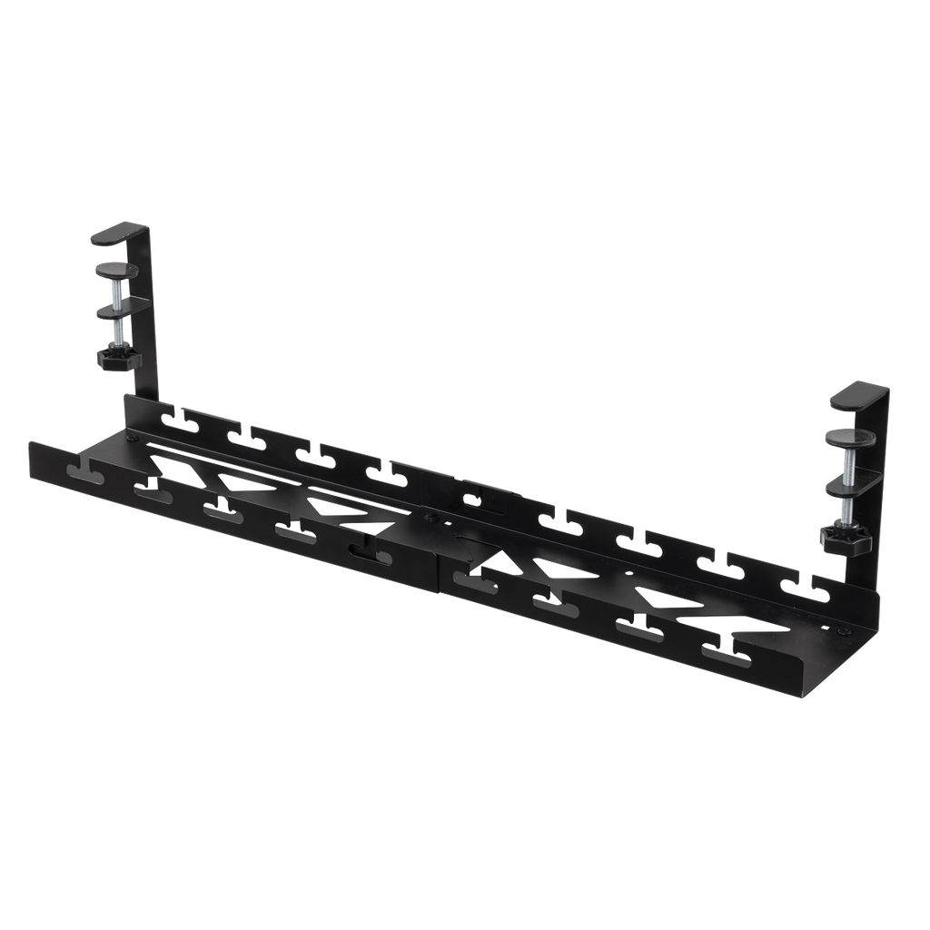 Dellonda Extendable Cable Management Tray 435/730 x 130 x 190 - Black