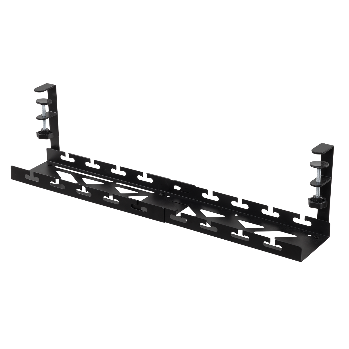 Dellonda Extendable Cable Management Tray 435/730 x 130 x 190 - Black