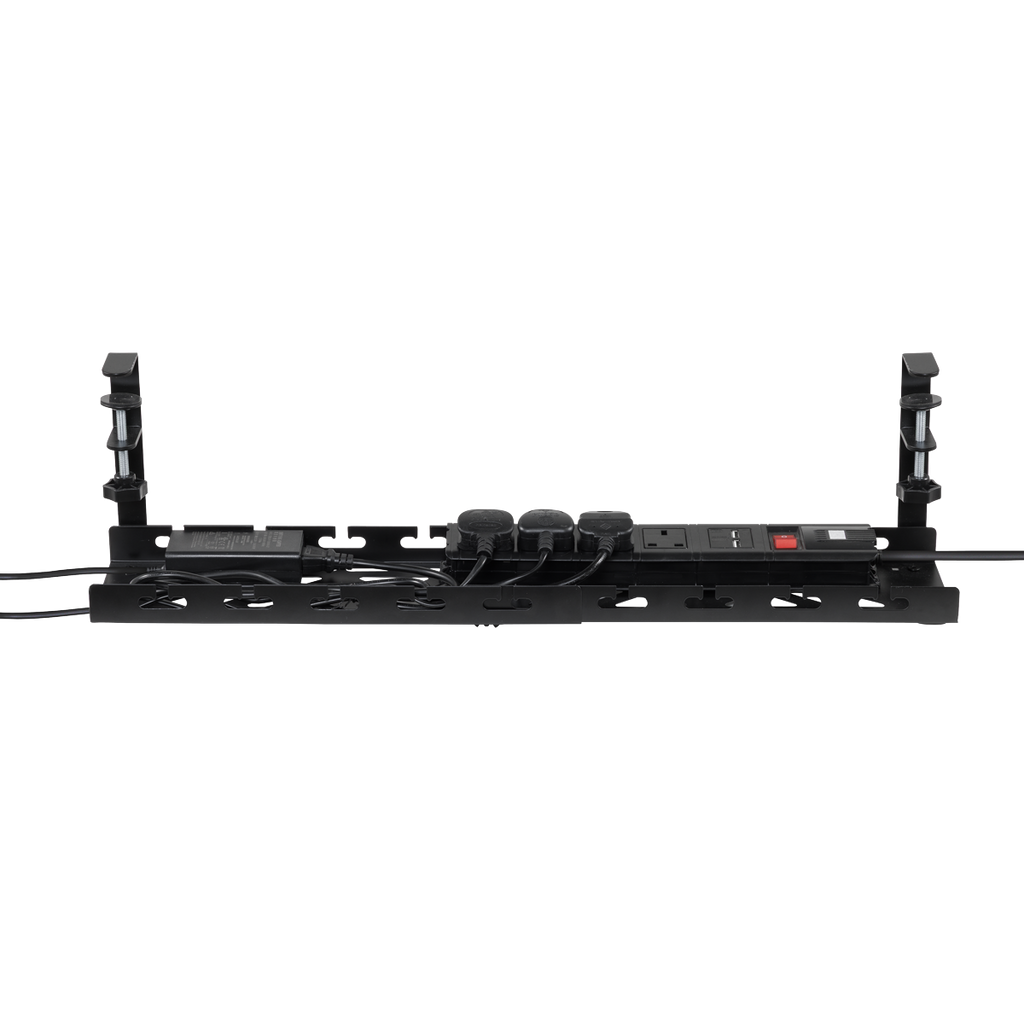 Dellonda Extendable Cable Management Tray 435/730 x 130 x 190 - Black