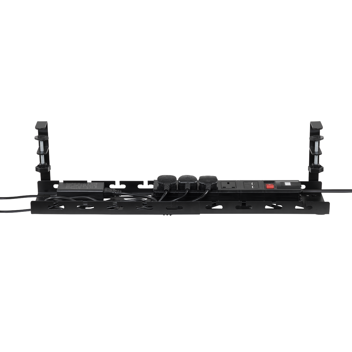 Dellonda Extendable Cable Management Tray 435/730 x 130 x 190 - Black