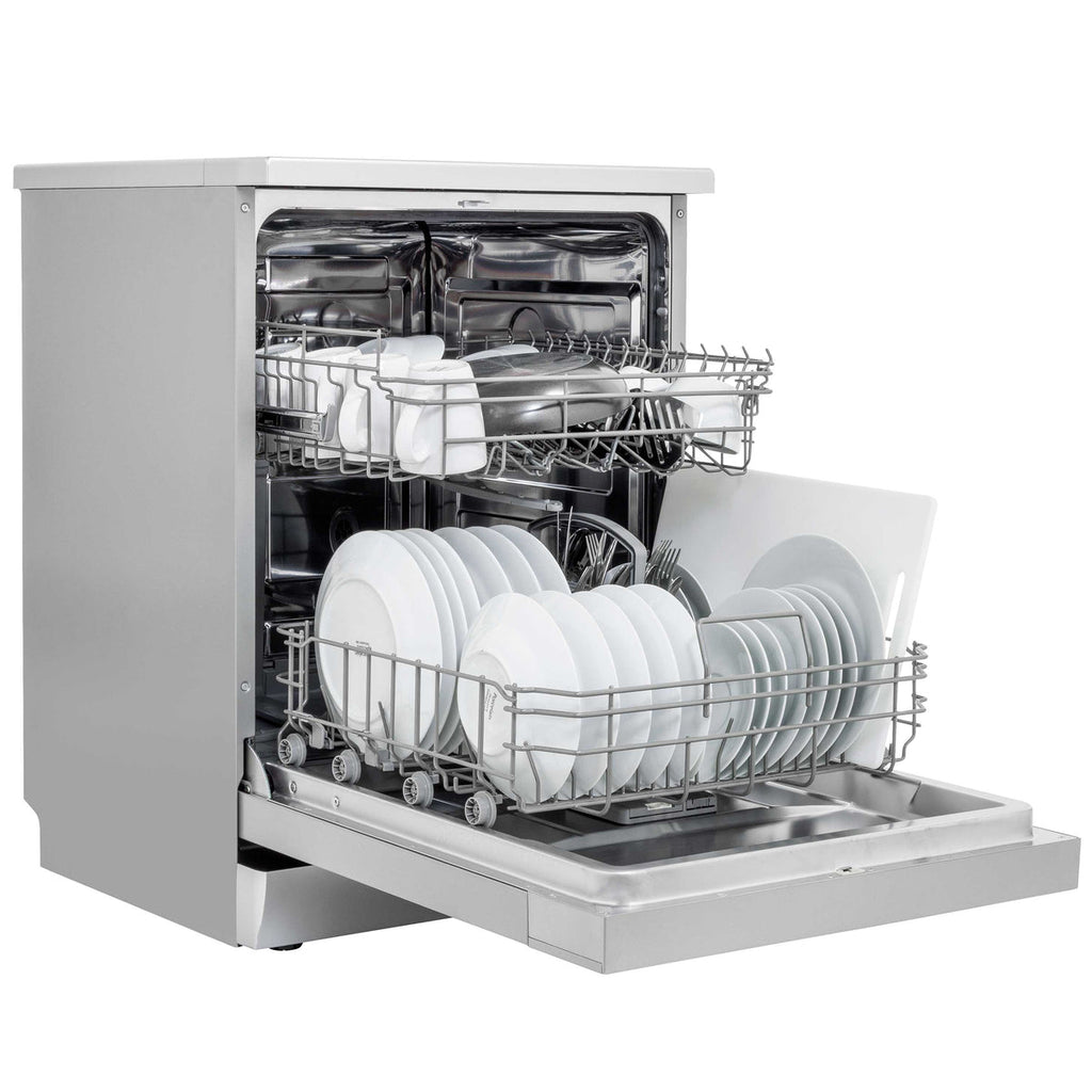 Baridi Freestanding Dishwasher 60cm, 13 Place Settings, Silver (DH280) (Factory Refurbished A)