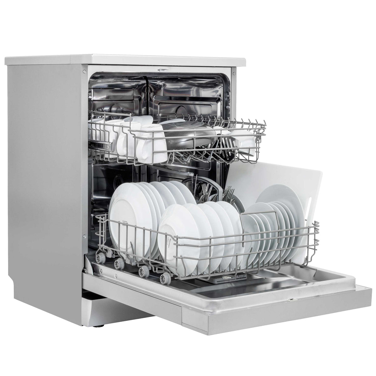 Baridi Freestanding Dishwasher 60cm, 13 Place Settings, Silver (DH280) (Factory Refurbished A)