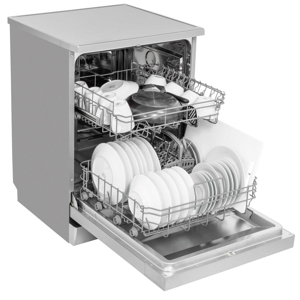 Baridi Freestanding Dishwasher 60cm, 13 Place Settings, Silver (DH280) (Factory Refurbished A)