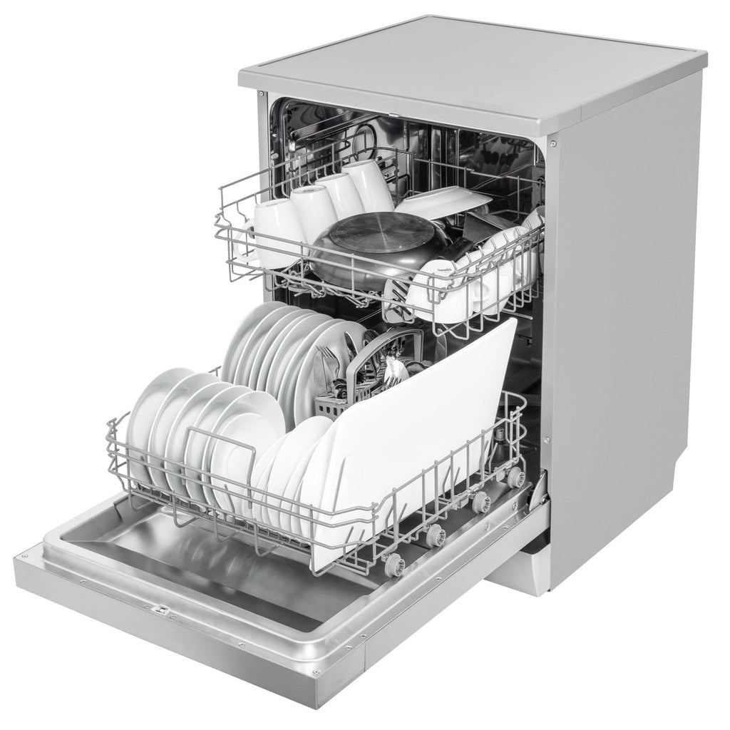 Baridi Freestanding Dishwasher 60cm, 13 Place Settings, Silver (DH280) (Factory Refurbished A)