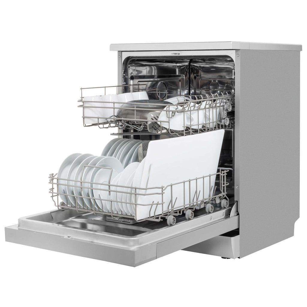Baridi Freestanding Dishwasher 60cm, 13 Place Settings, Silver (DH280) (Factory Refurbished A)