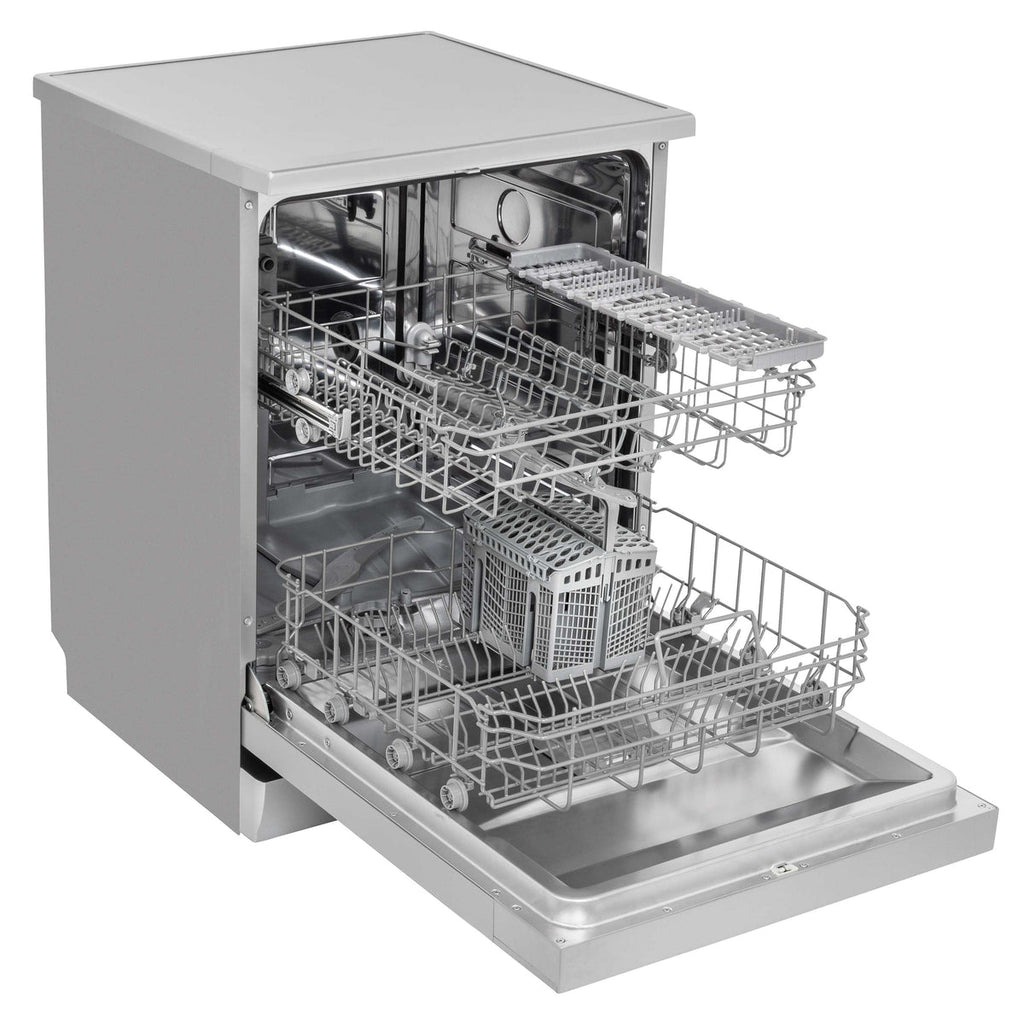 Baridi Freestanding Dishwasher 60cm, 13 Place Settings, Silver (DH280) (Factory Refurbished A)