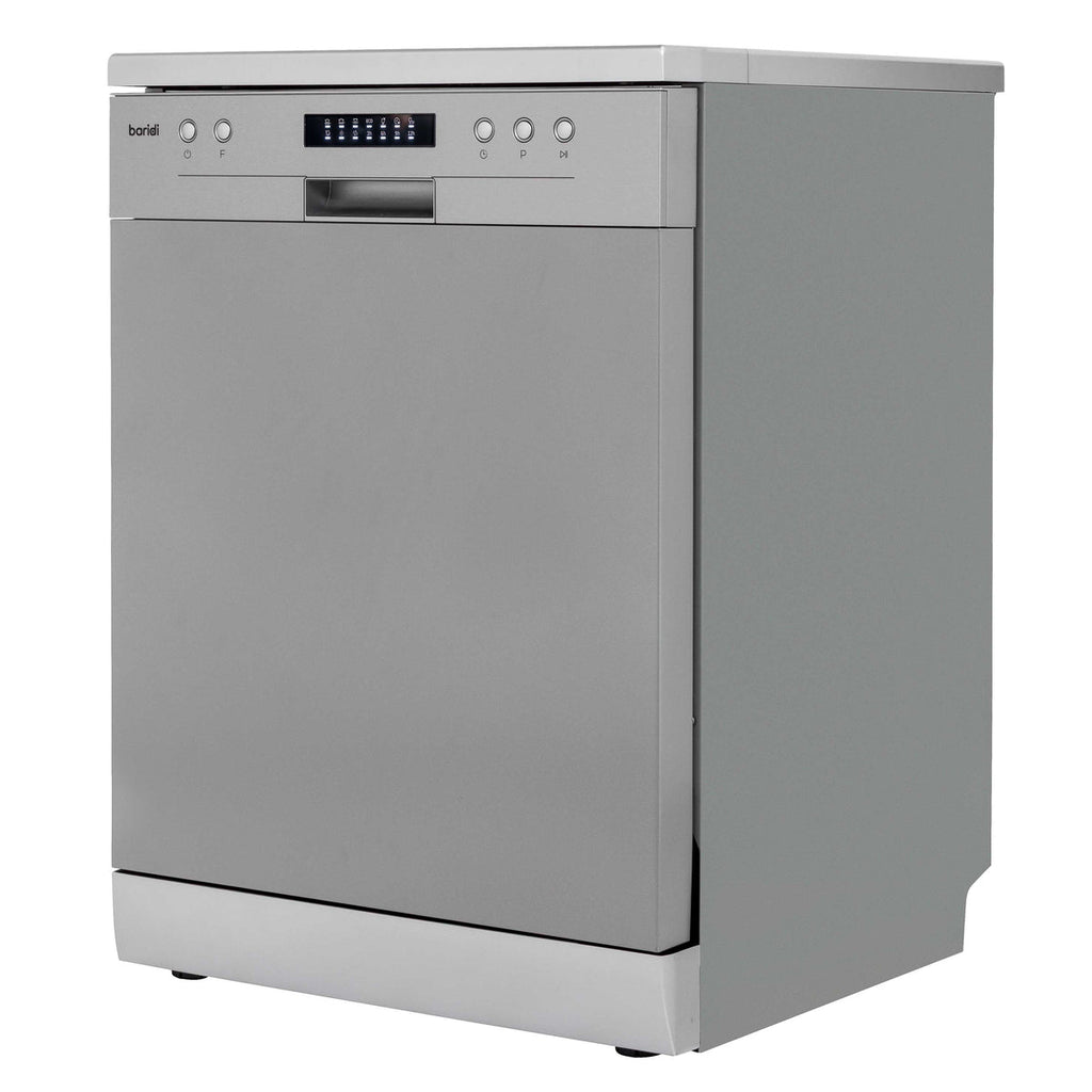 Baridi Freestanding Dishwasher 60cm, 13 Place Settings, Silver (DH280) (Factory Refurbished A)