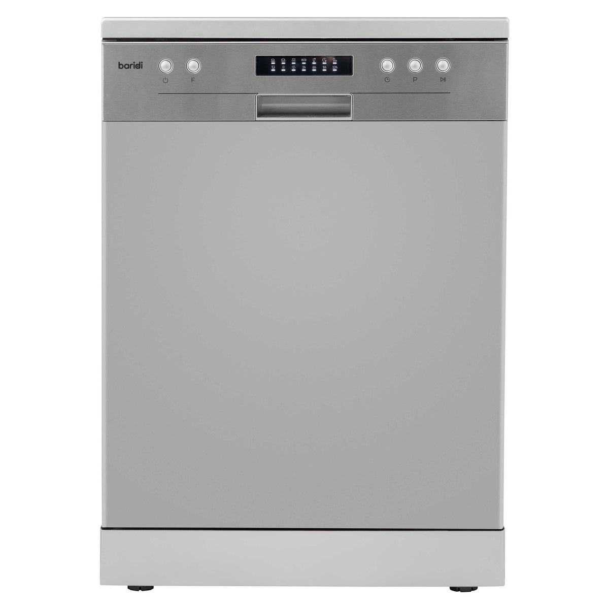 Baridi Freestanding Dishwasher 60cm, 13 Place Settings, Silver (DH280) (Factory Refurbished A)