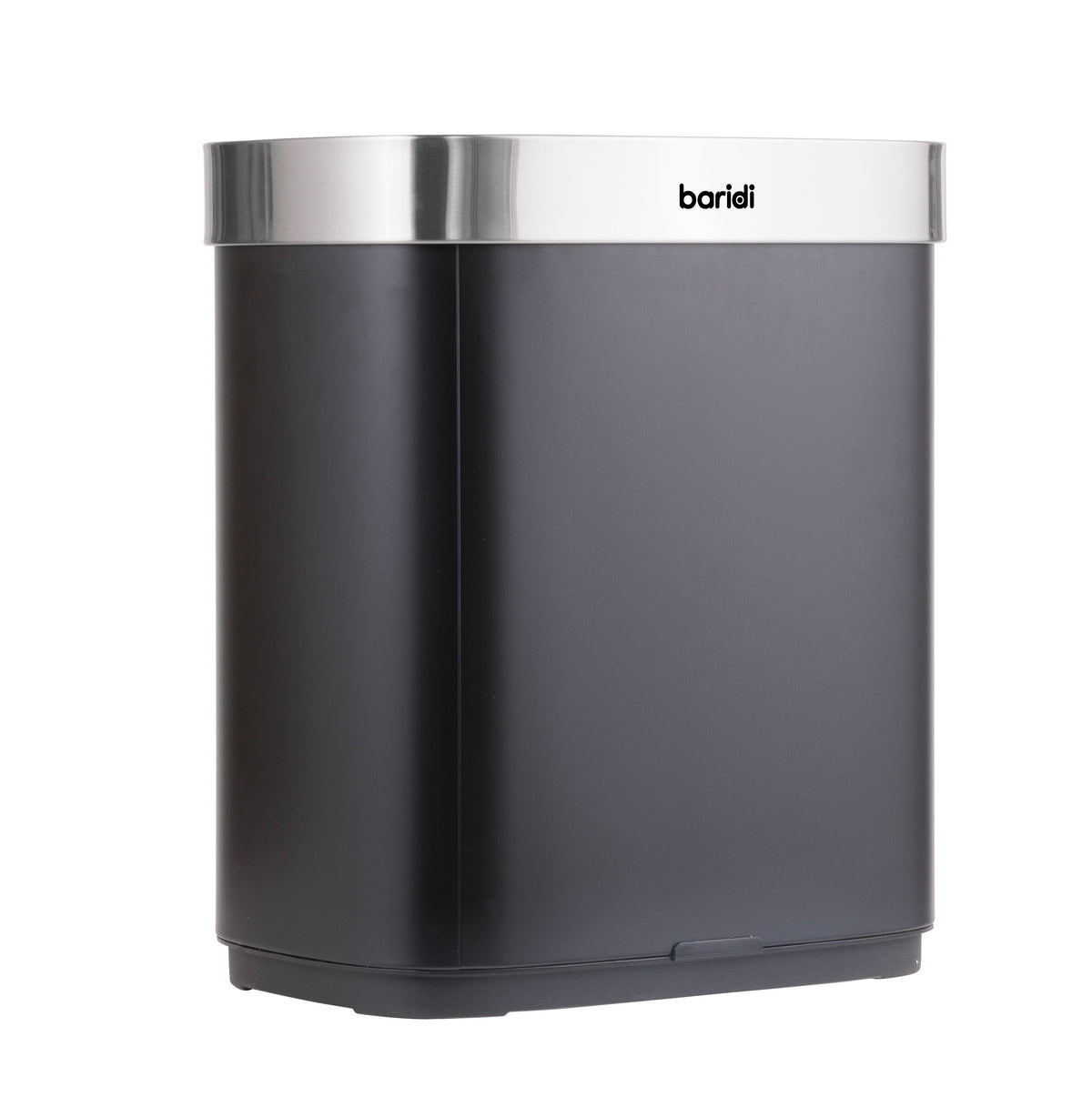 Baridi Sensor Bin, 50L Capacity, Black/Stainless Steel (DH281) (Factory Refurbished A)