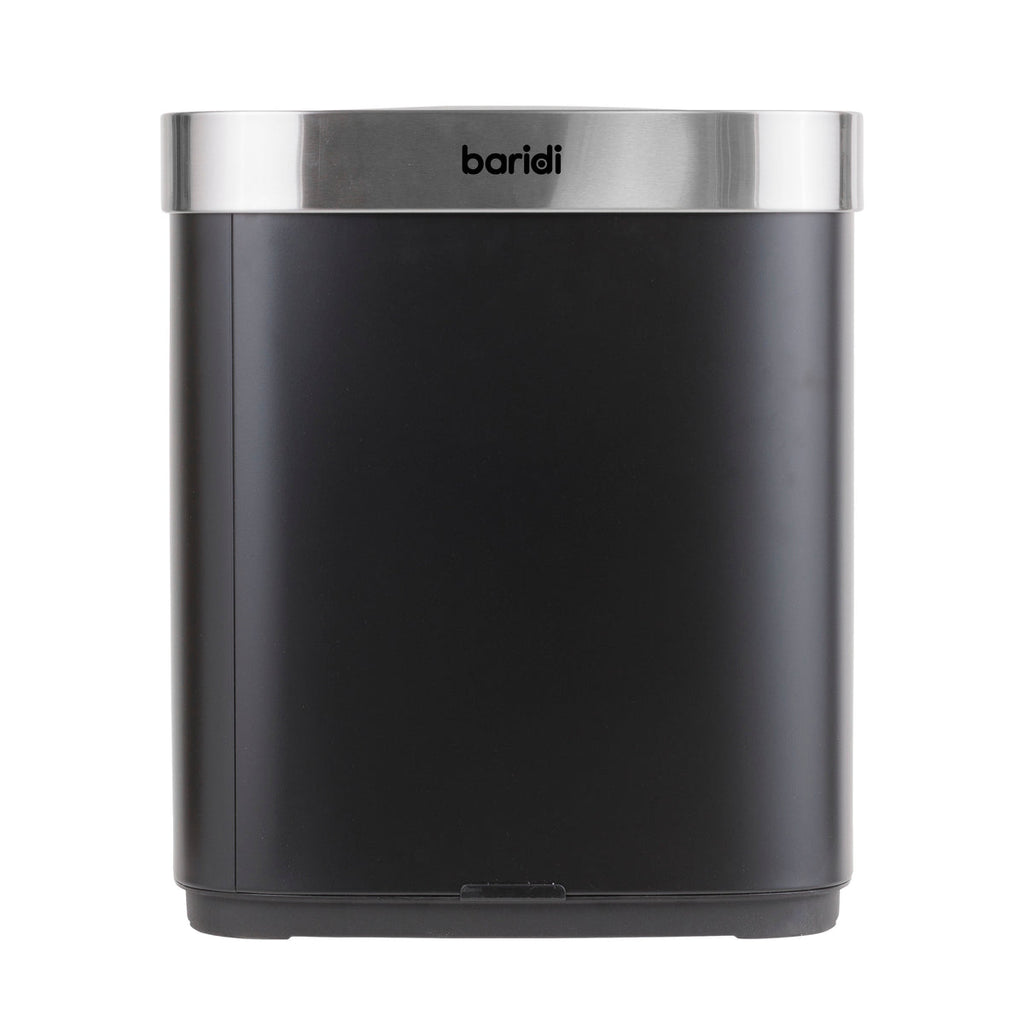 Baridi Sensor Bin, 50L Capacity, Black/Stainless Steel (DH281) (Factory Refurbished A)