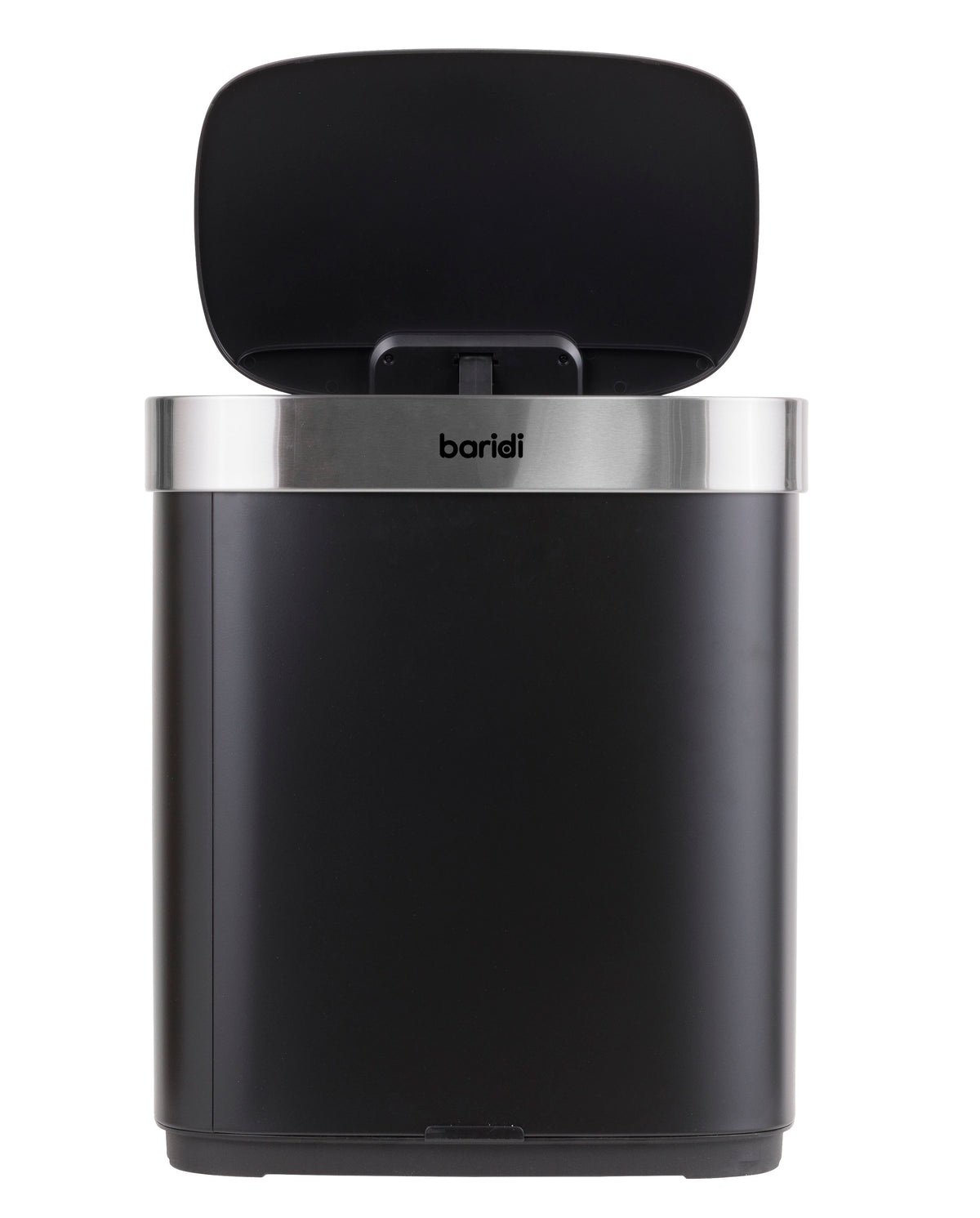 Baridi Sensor Bin, 50L Capacity, Black/Stainless Steel (DH281) (Factory Refurbished A)