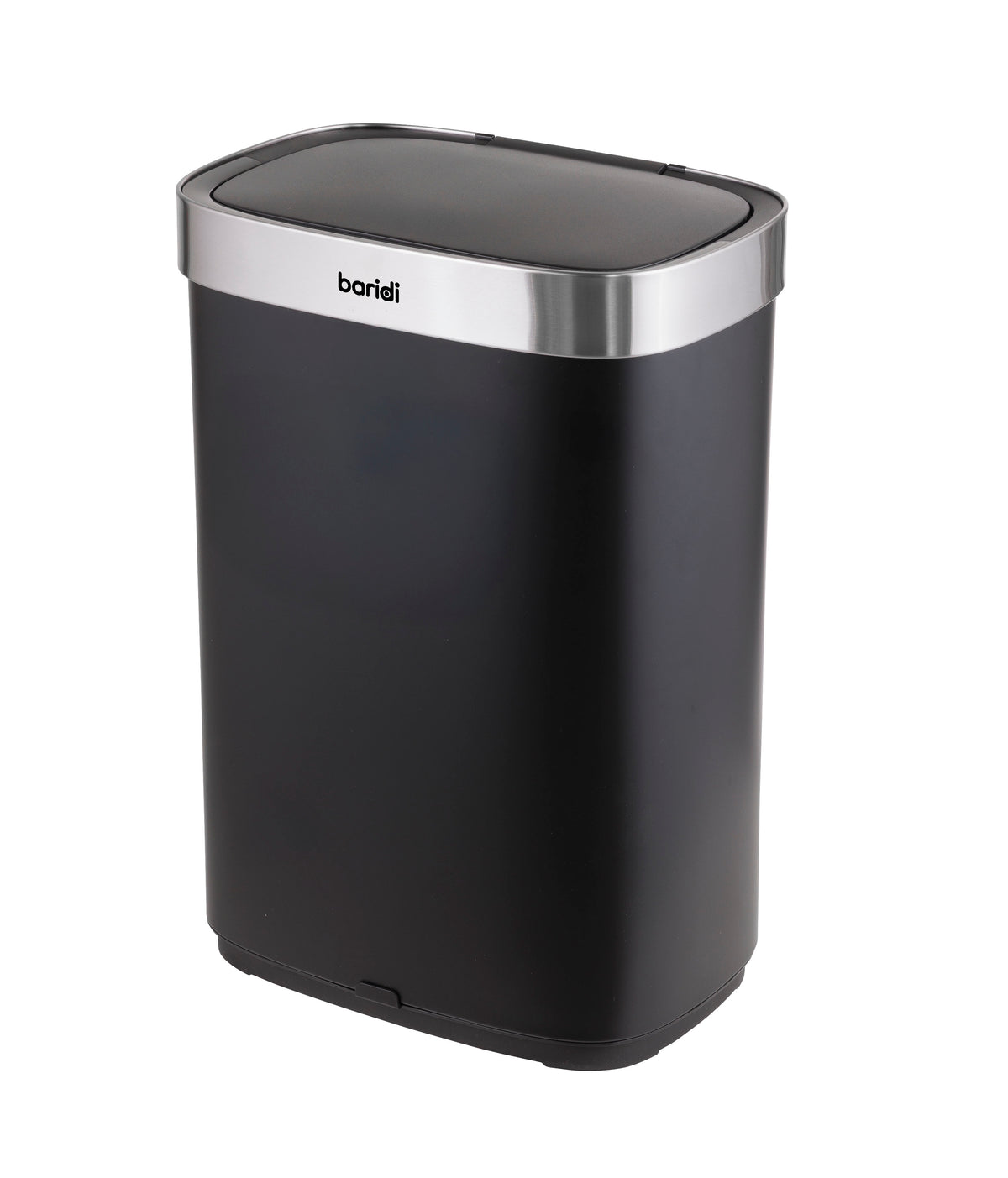 Baridi Sensor Bin, 65L Capacity, Black/Stainless Steel (DH282) (Factory Refurbished A)