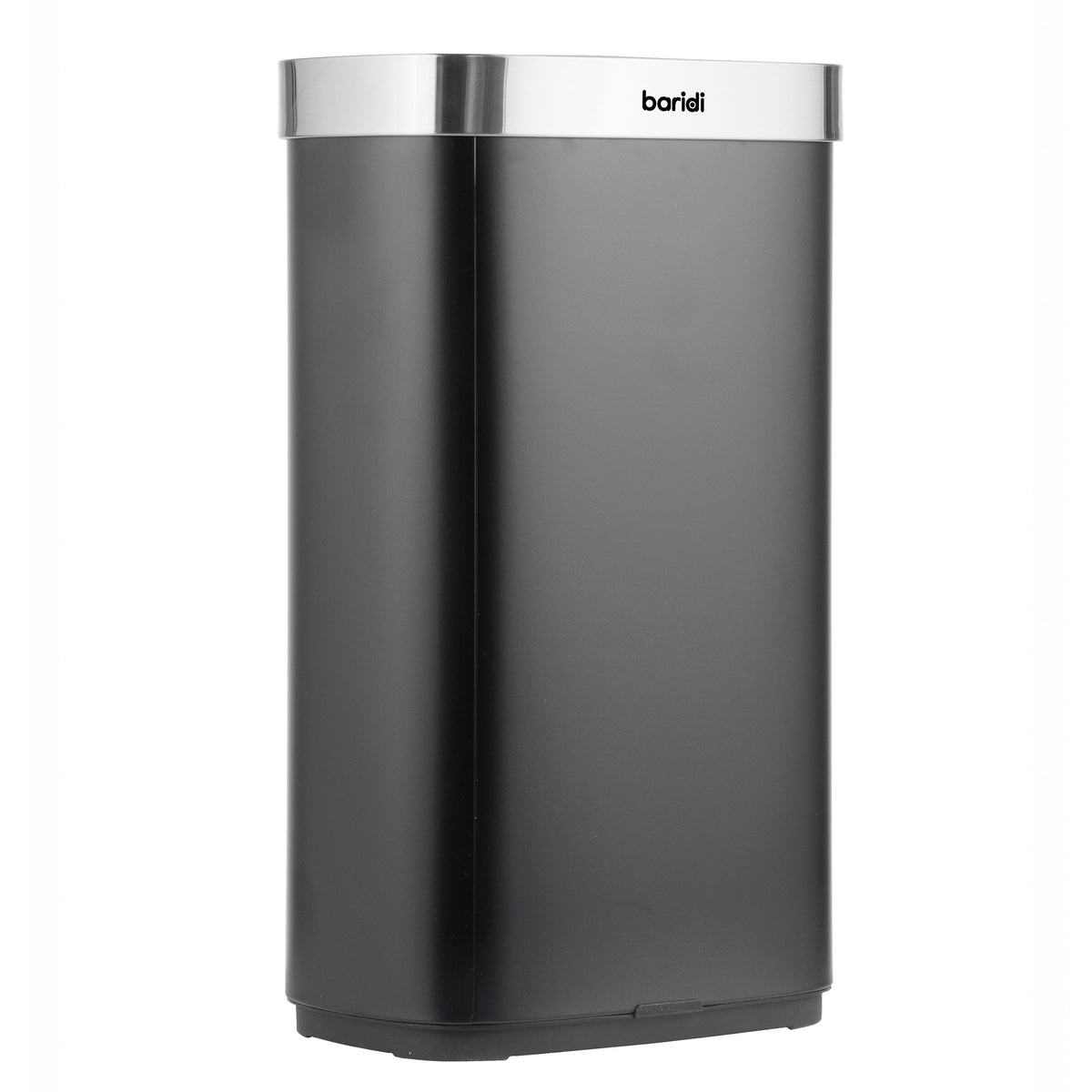 Baridi Sensor Bin, 80L Capacity, Black/Stainless Steel (DH283)