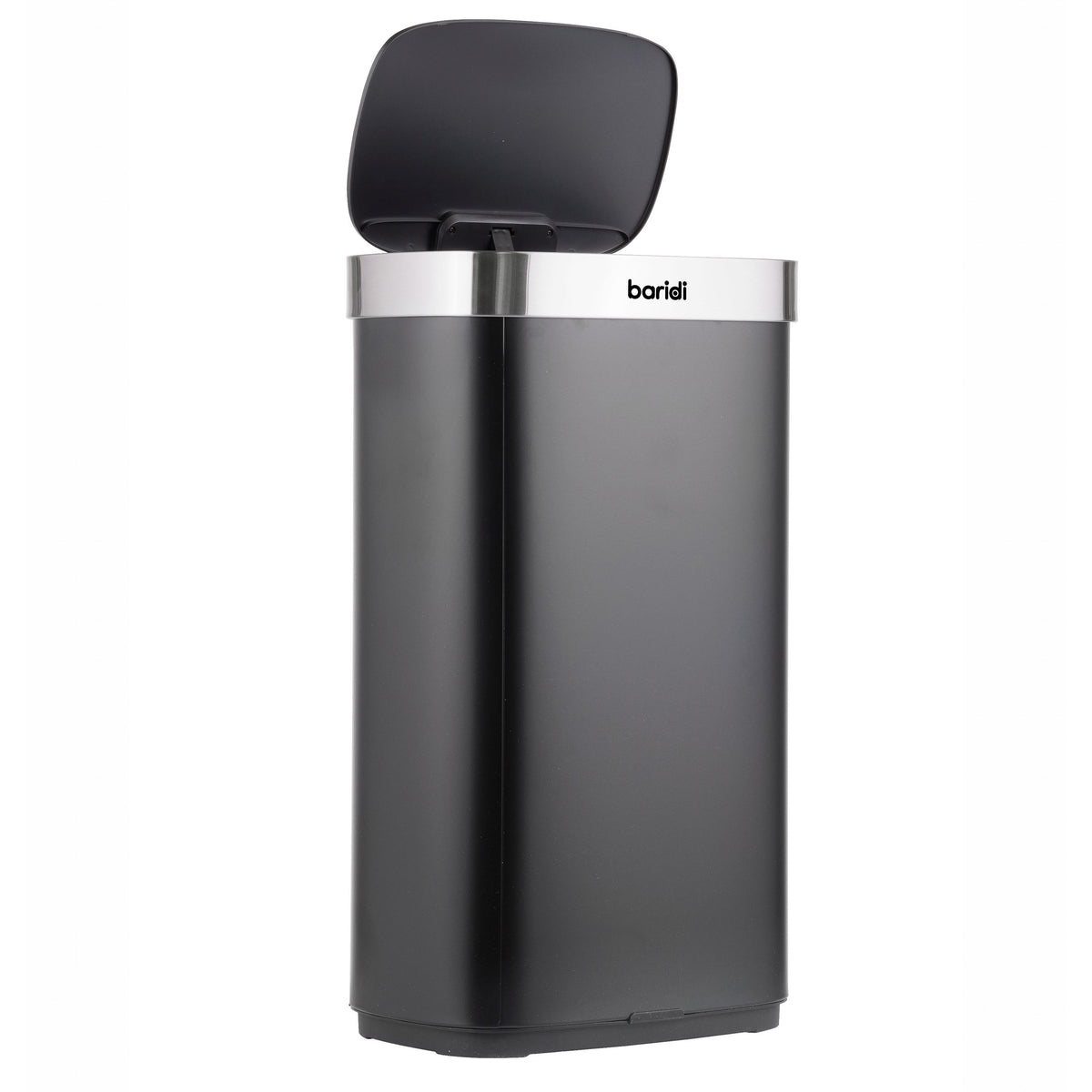 Baridi Sensor Bin, 80L Capacity, Black/Stainless Steel (DH283) (Factory Refurbished A)