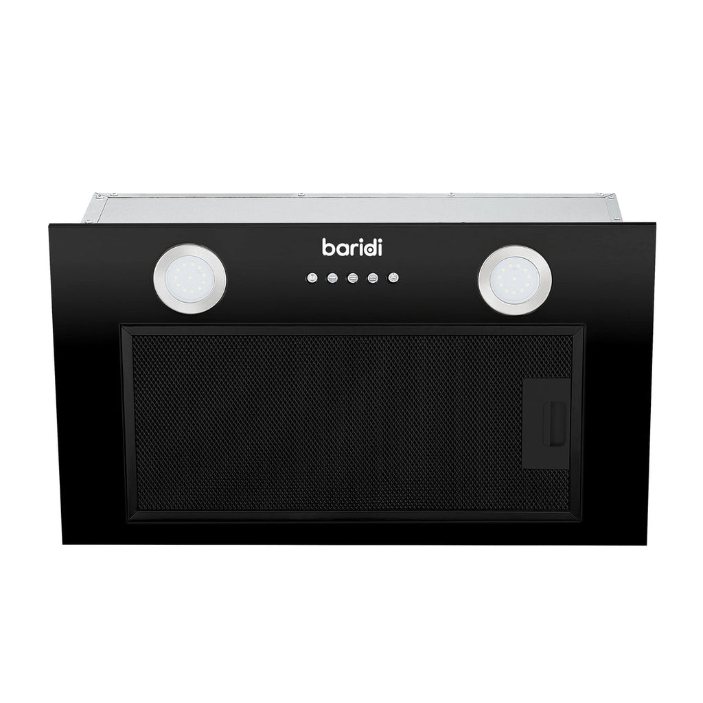 Baridi Built-In Cooker Hood with Filters 52cm, Black (DH285)
