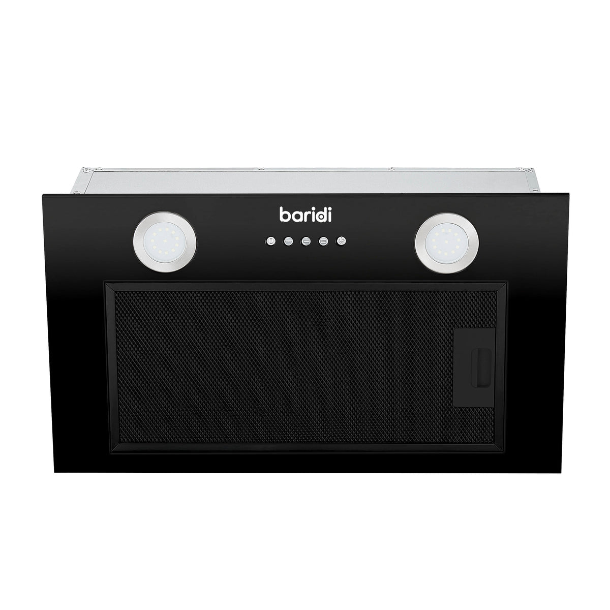 Baridi Built-In Cooker Hood with Filters 52cm, Black (DH285)