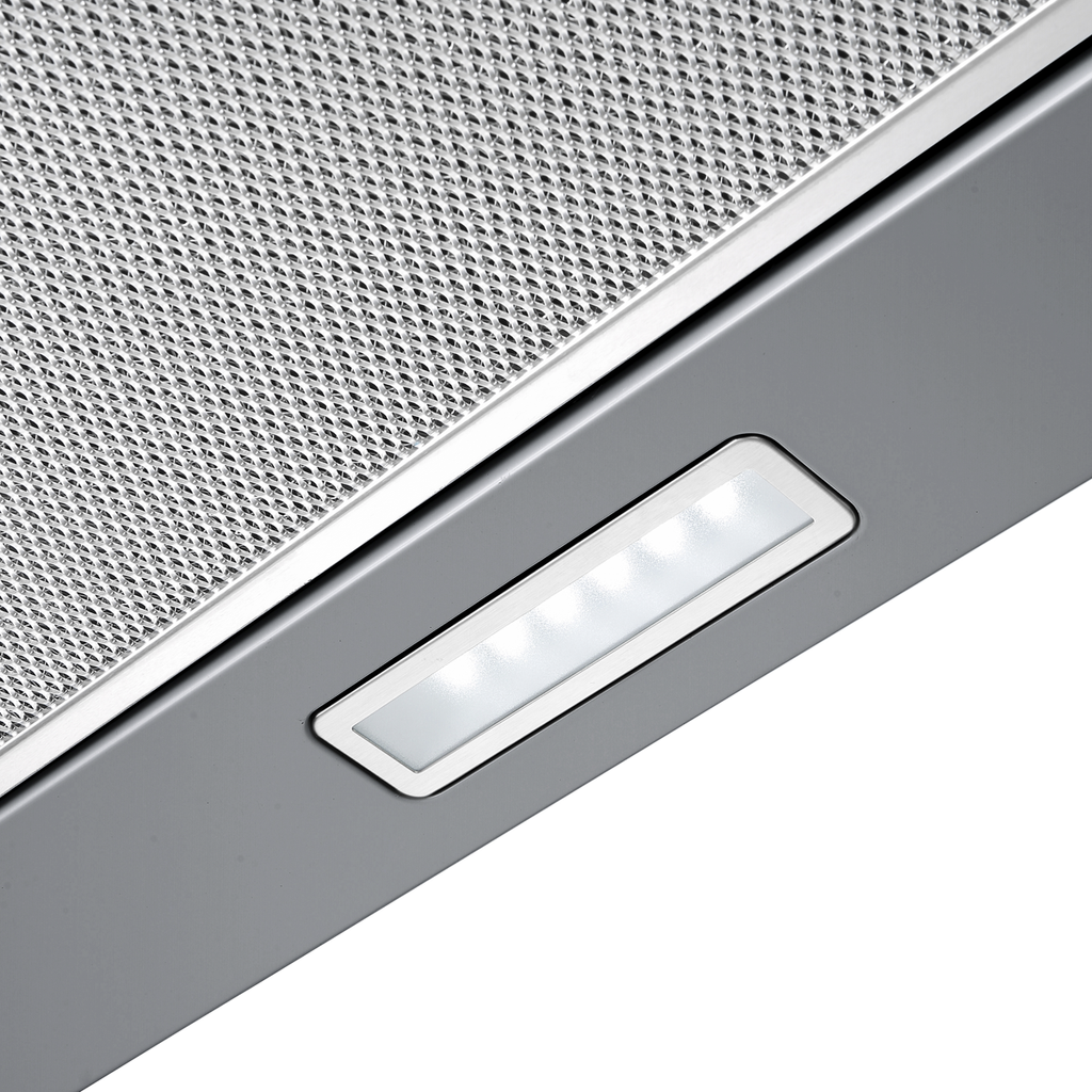 Baridi Telescopic Cooker Hood with Aluminium Filters 60cm - Stainless Steel