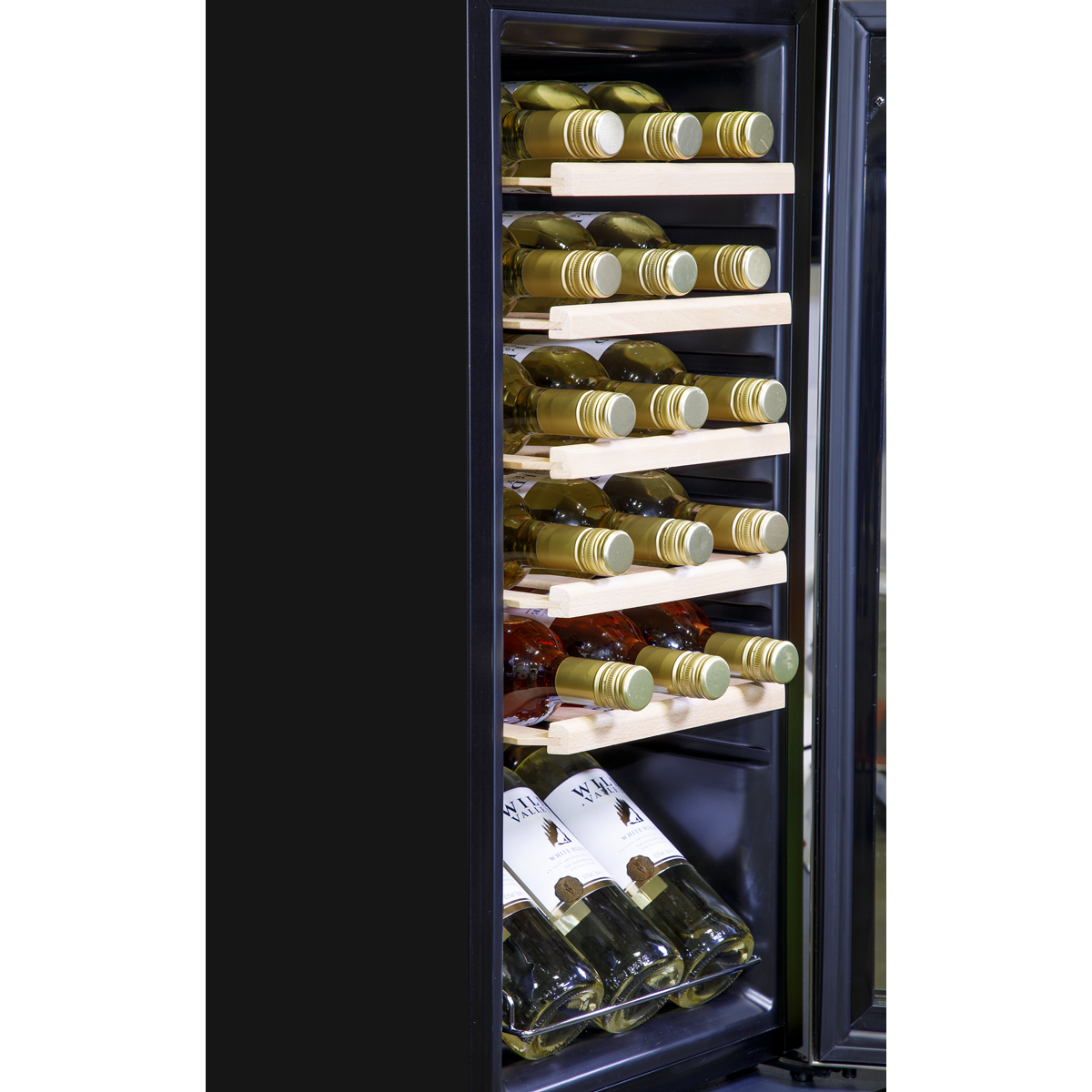 Baridi Wine Cooler Fridge, 18 Bottle, Stainless Steel (DH29) (Factory Refurbished B)