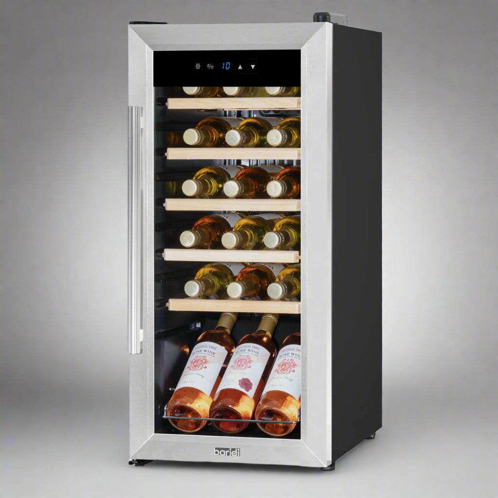 Baridi 18 Bottle Wine Fridge & Cooler - Stainless Steel
