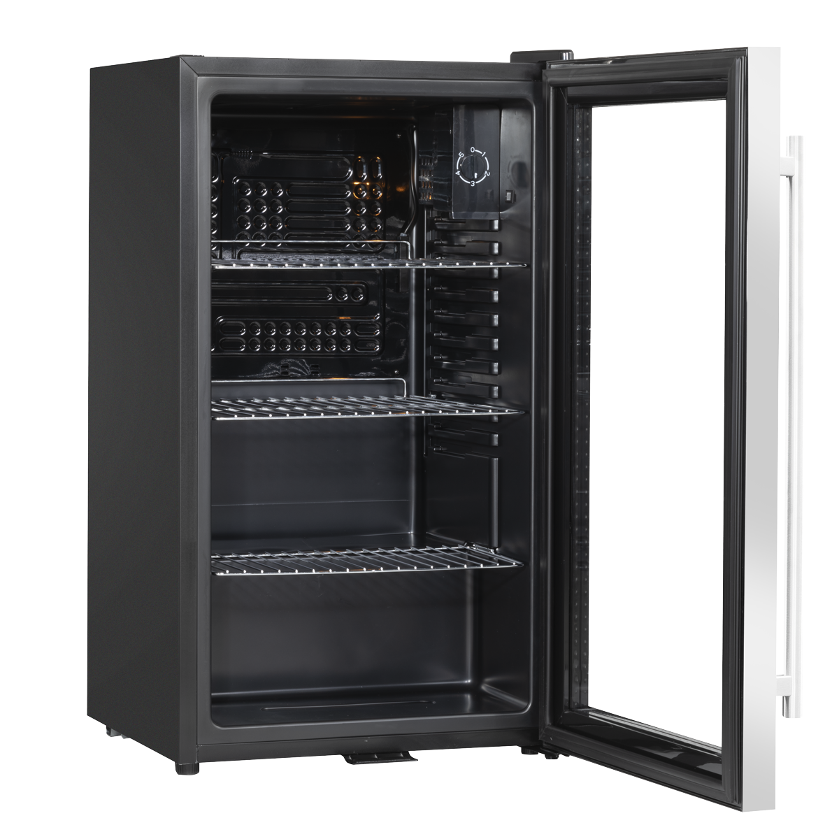 Baridi Drinks, Beer & Wine Fridge, 85L Capacity, Stainless Steel (DH31)