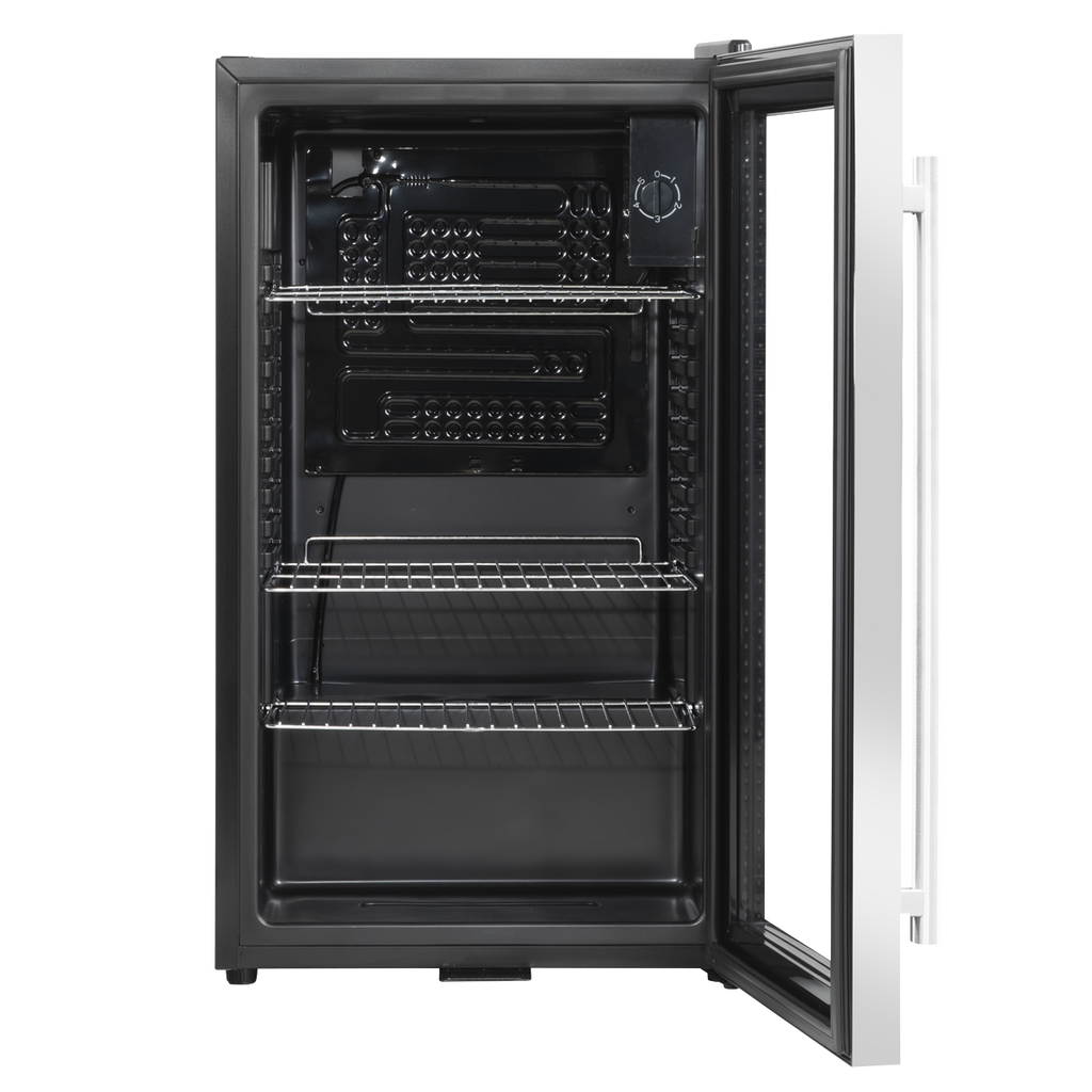 Baridi Drinks, Beer & Wine Fridge, 85L Capacity, Stainless Steel (DH31)