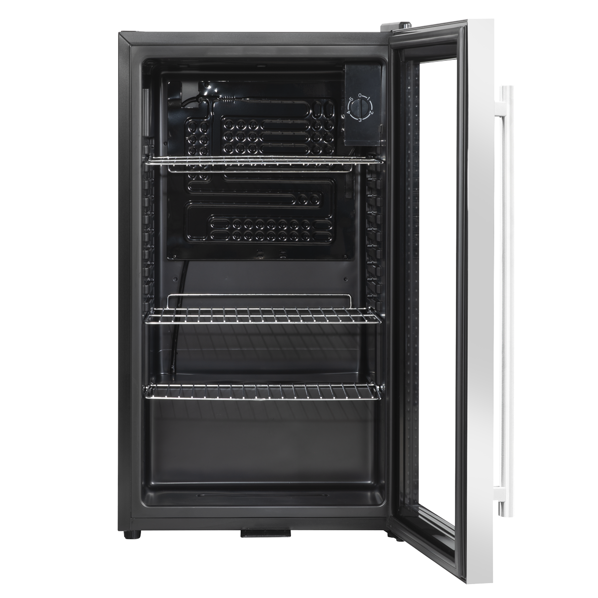 Baridi Drinks, Beer & Wine Fridge, 85L Capacity, Stainless Steel (DH31)