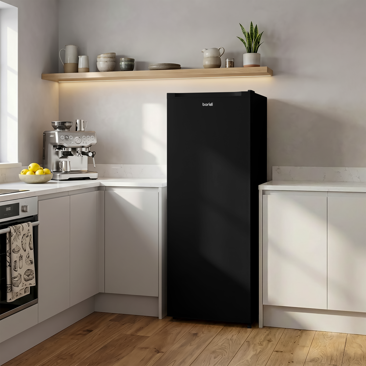 Baridi Freestanding Larder Fridge 241L – Black