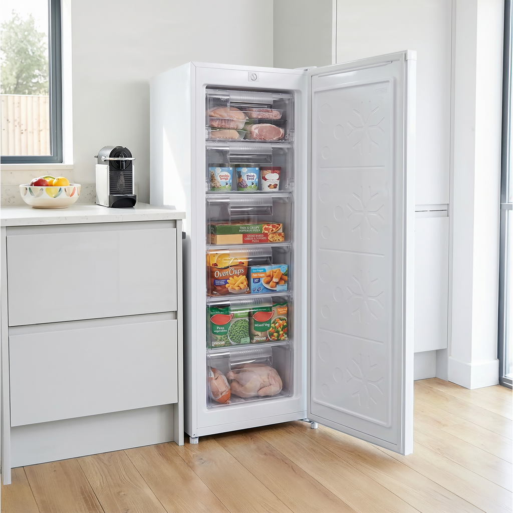 Baridi Freestanding Tall Freezer 177L Capacity – White