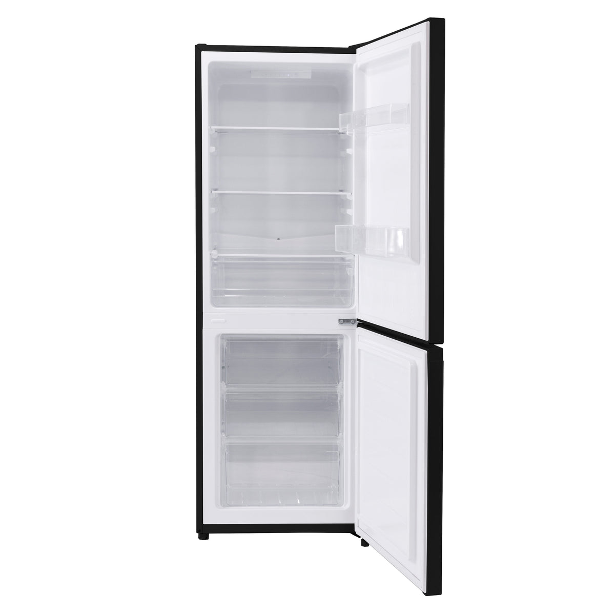 Baridi  60/40 Smart Frost Fridge Freezer, 227L Capacity, Black (DH327)