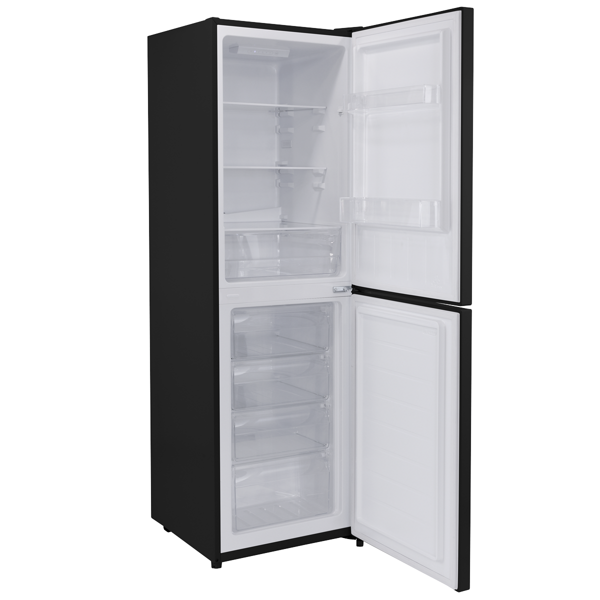 Baridi 50/50 Smart Frost Fridge Freezer 254L Capacity – Black