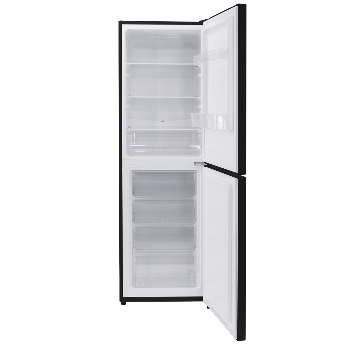 Baridi 50/50 Smart Frost Fridge Freezer 254L Capacity – Black